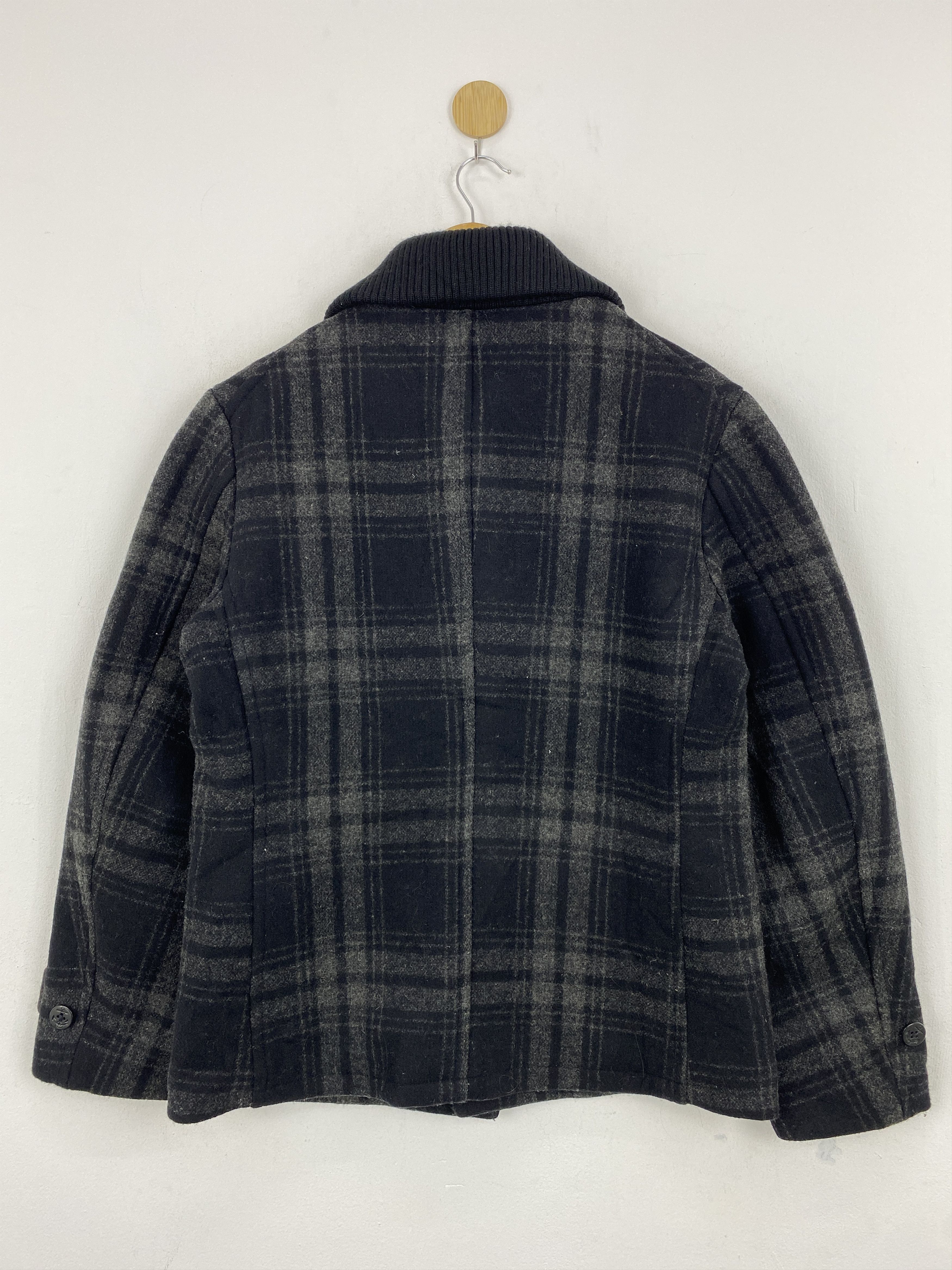 Japanese Brand Vtg Back Number Black Watch Tartan Button Up Jacket JA0057 Size US M / EU 48-50 / 2 - 2 Thumbnail