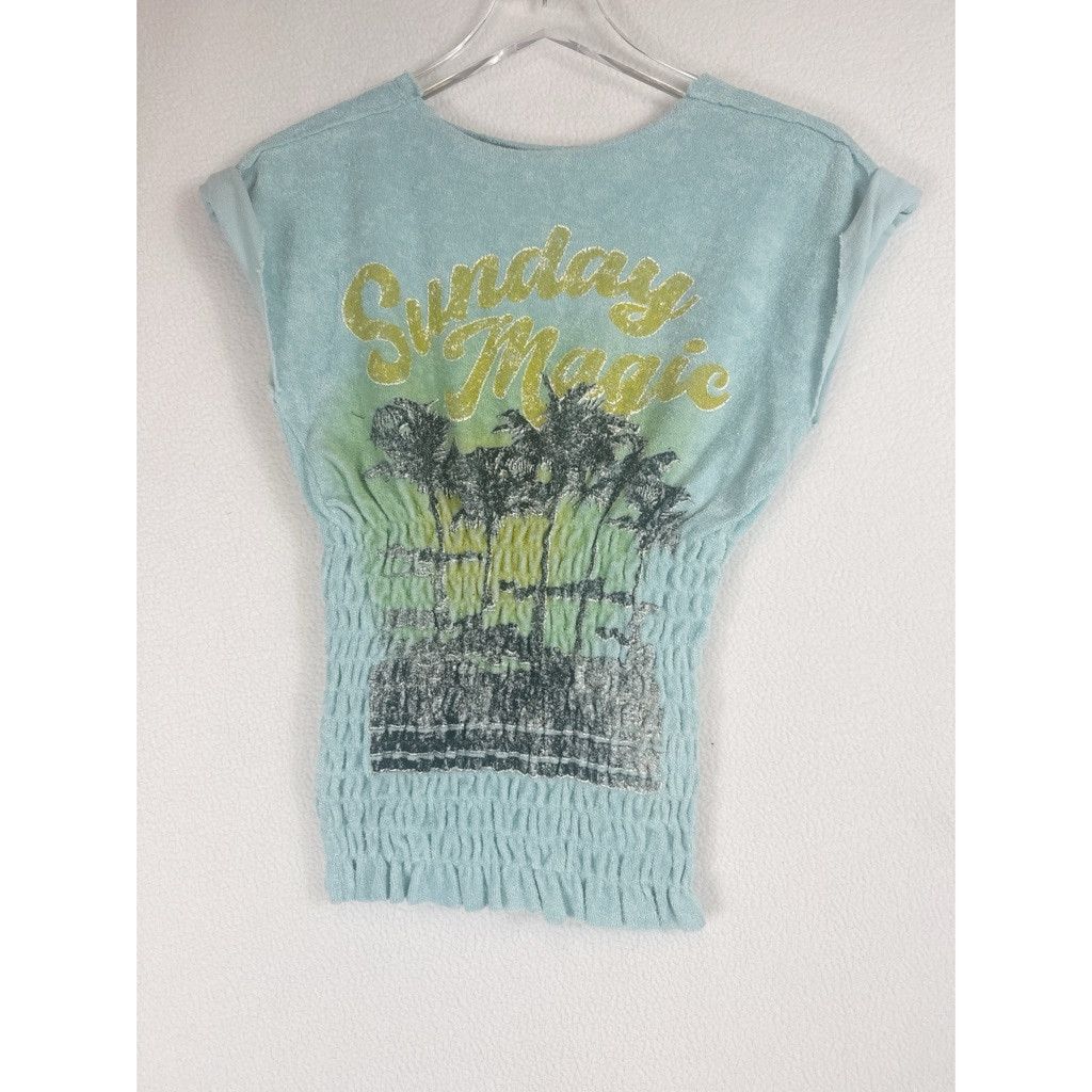 Free People NWOT Free People Sadie Towel Terry Smocked Top XS $68 Size XS / US 0-2 / IT 36-38 - 2 Thumbnail