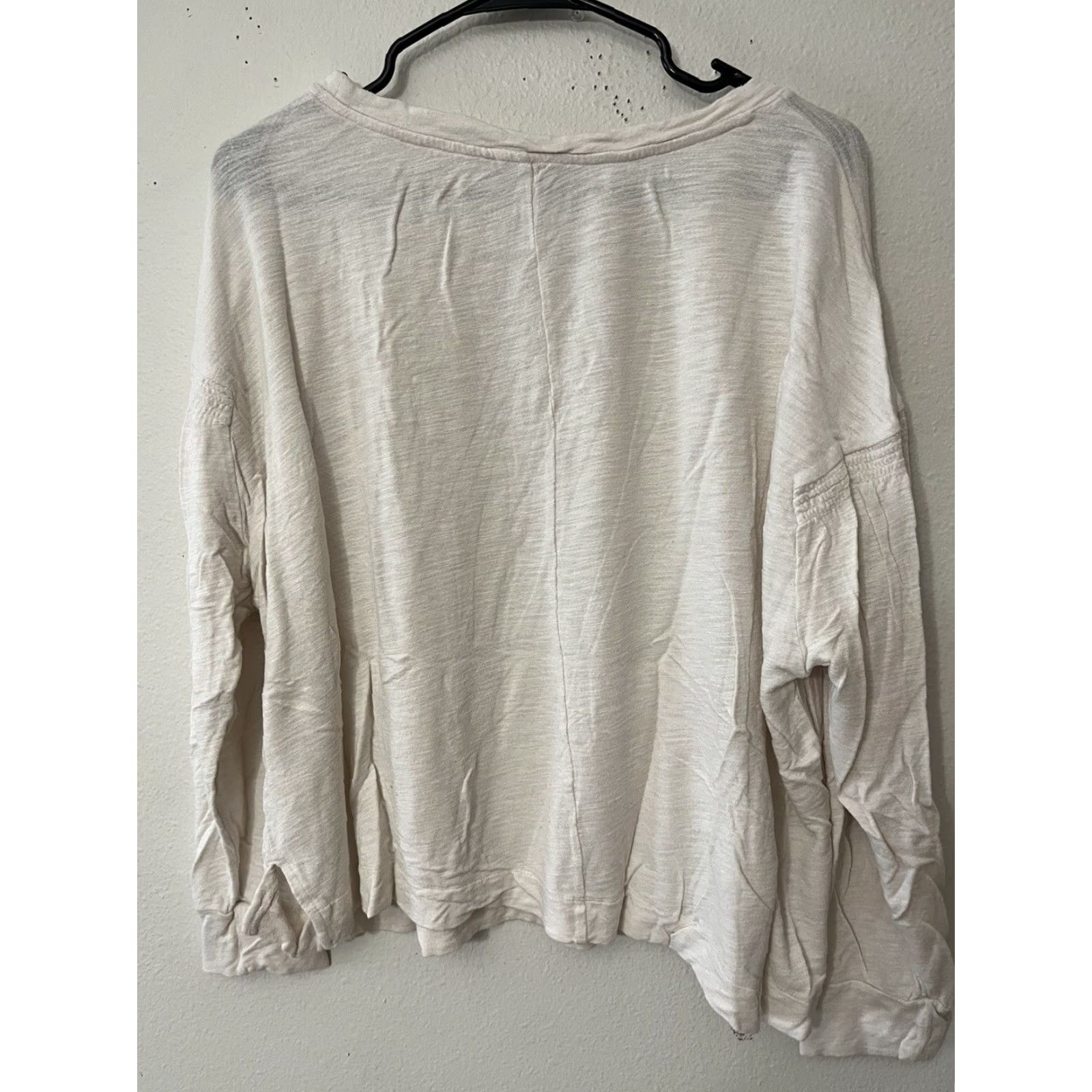 Loft VINTAGE LOFT Womens Sweater Pullover Knit Crew Neck Long-Sleeve Casual Winter XL White Cotton Blend Size XL / US 12-14 / IT 48-50 - 3 Thumbnail