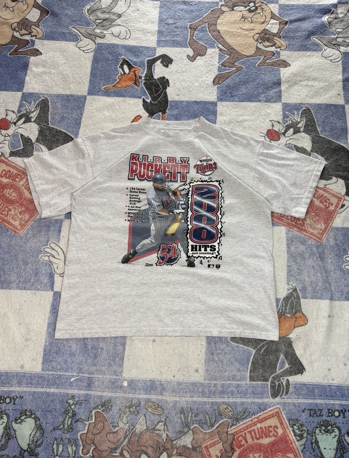 MLB Vintage kirby pucket minnesota twins tee Size US XL / EU 56 / 4 - 1 Thumbnail