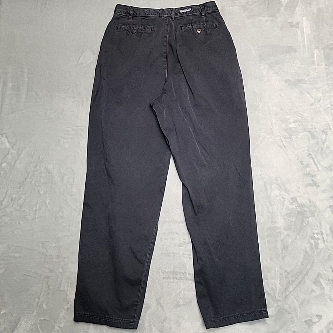 Patagonia Patagonia Pants Women 10 Black 100% Cotton Pleated Chino Trousers Outdoor Casual Size 32" / US 10 / IT 46 - 6 Thumbnail