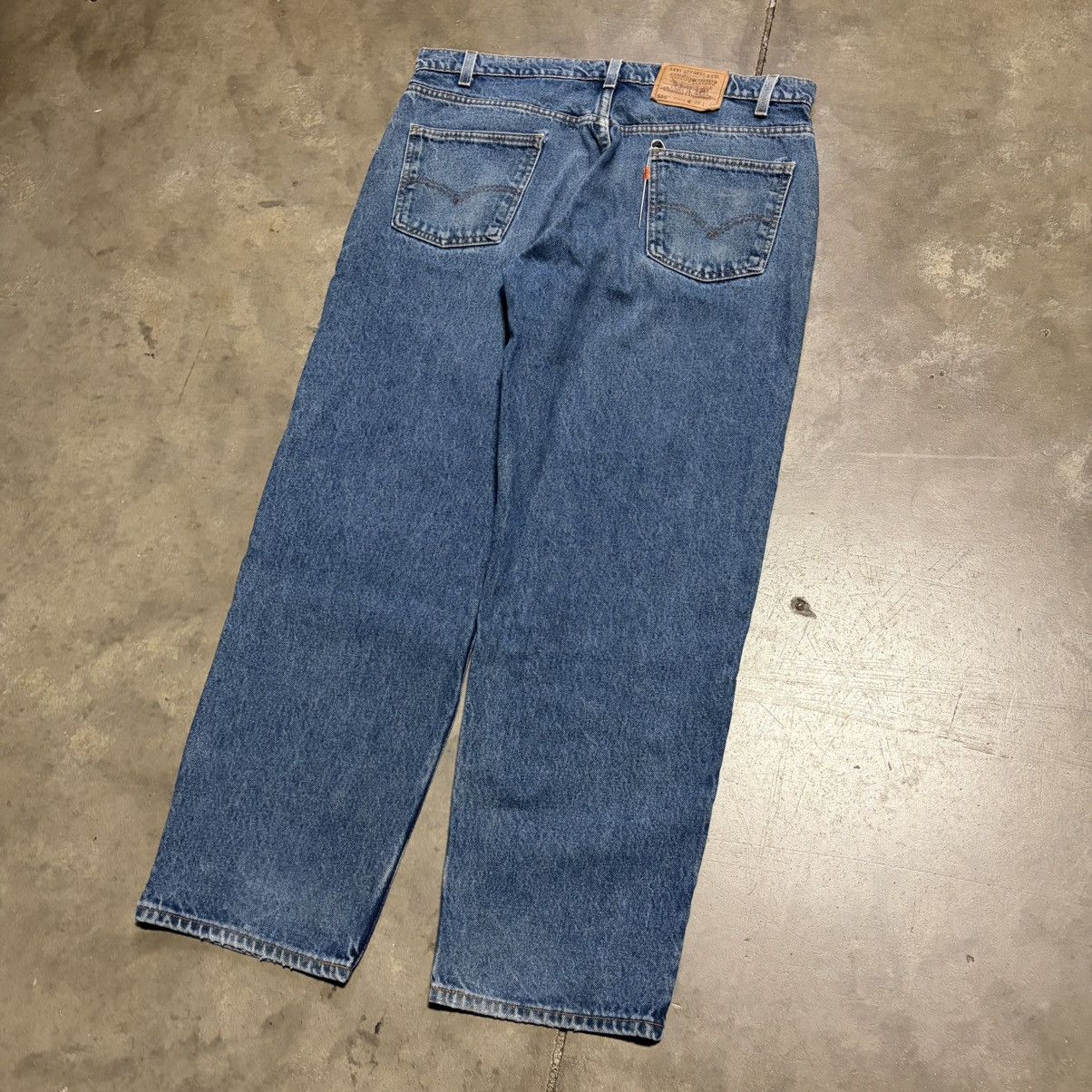 Levi's Vintage Levis 550 Orange Tab Jeans Relaxed Fit Denim 90s USA Size US 38 / EU 54 - 10 Thumbnail