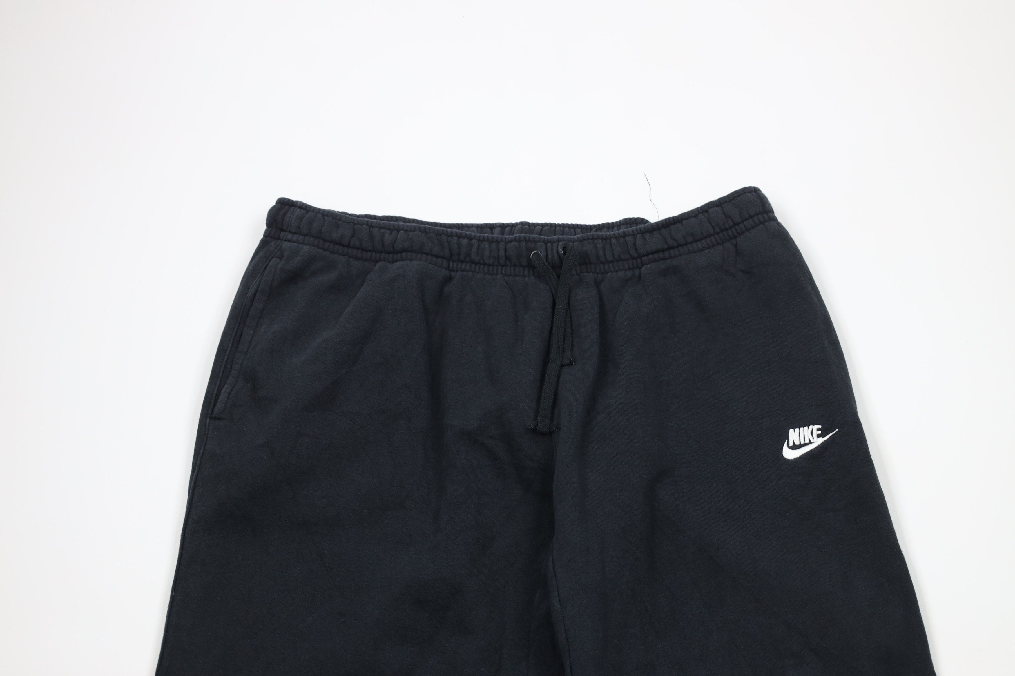 Nike × Vintage Vintage Nike Scott Mini Swoosh Wide Leg Sweatpants Black Size US 40 / EU 56 - 2 Thumbnail