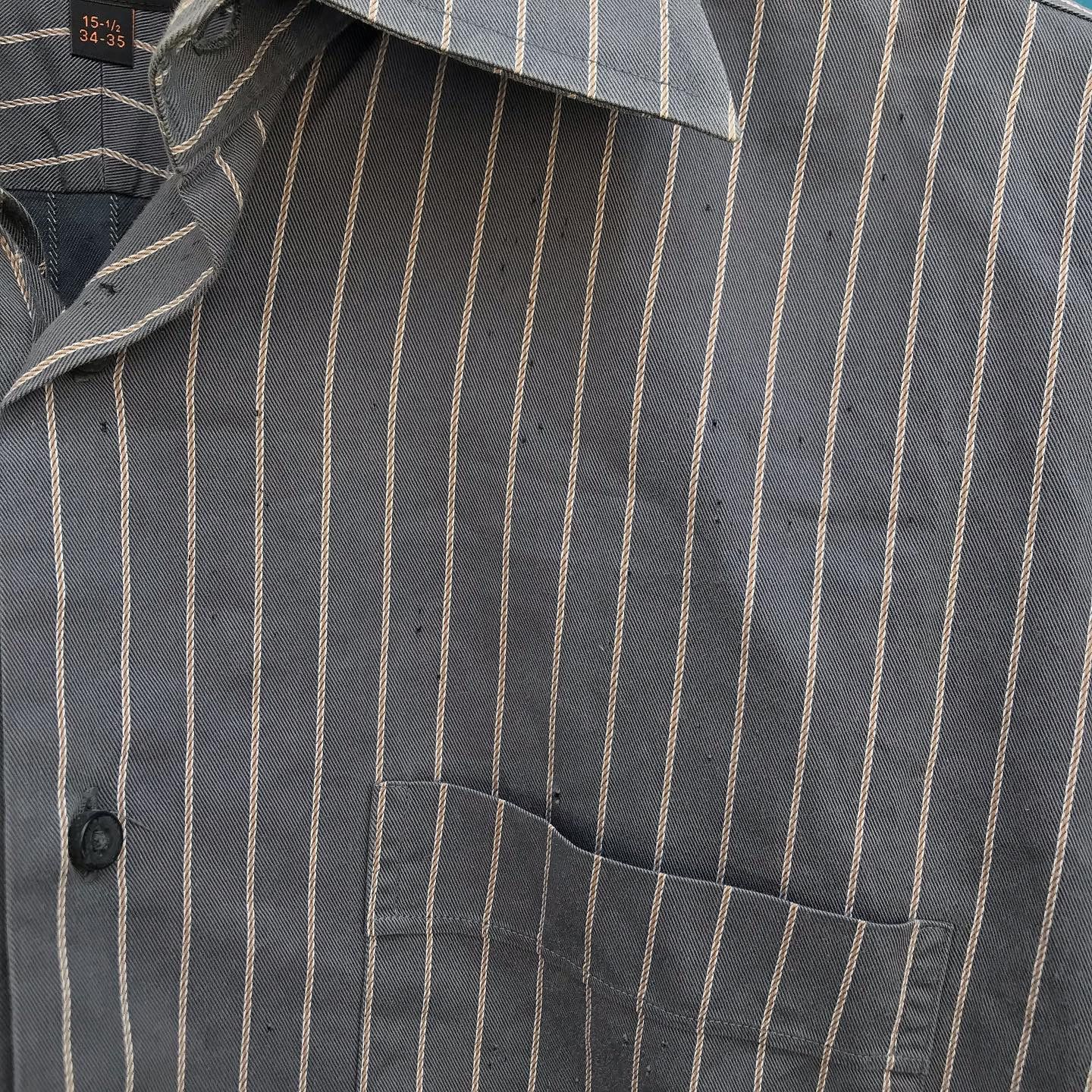 Ben Sherman Vintage Ben Sherman Grey Pin Stripes Made In spain Size US L / EU 52-54 / 3 - 7 Thumbnail