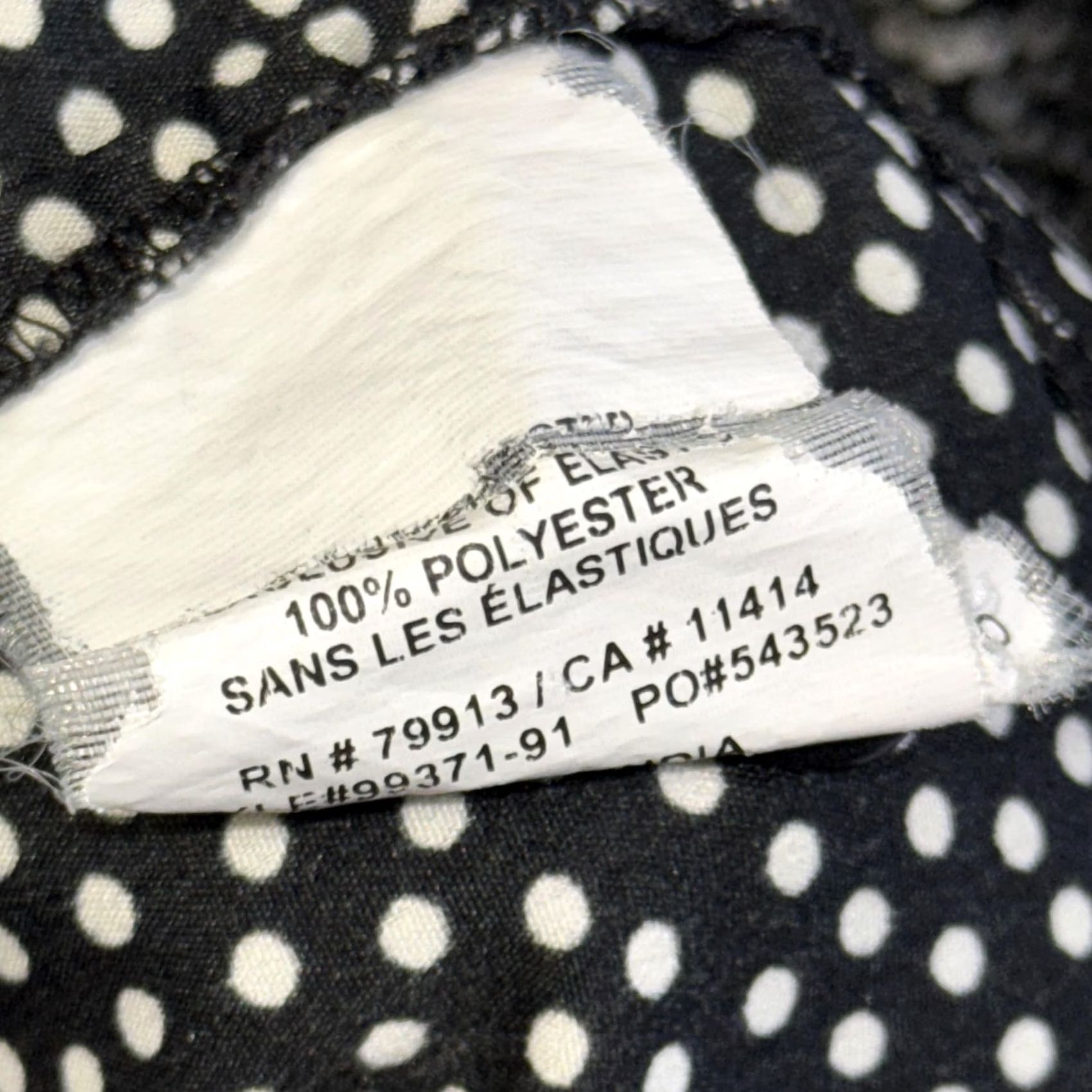 Vintage VINTAGE Motherhood Maternity Dress Womens Medium Black White Polka Dot Button Front Shirt Dress Cap Sleeve Knee Length Size M / US 6-8 / IT 42-44 - 5 Thumbnail