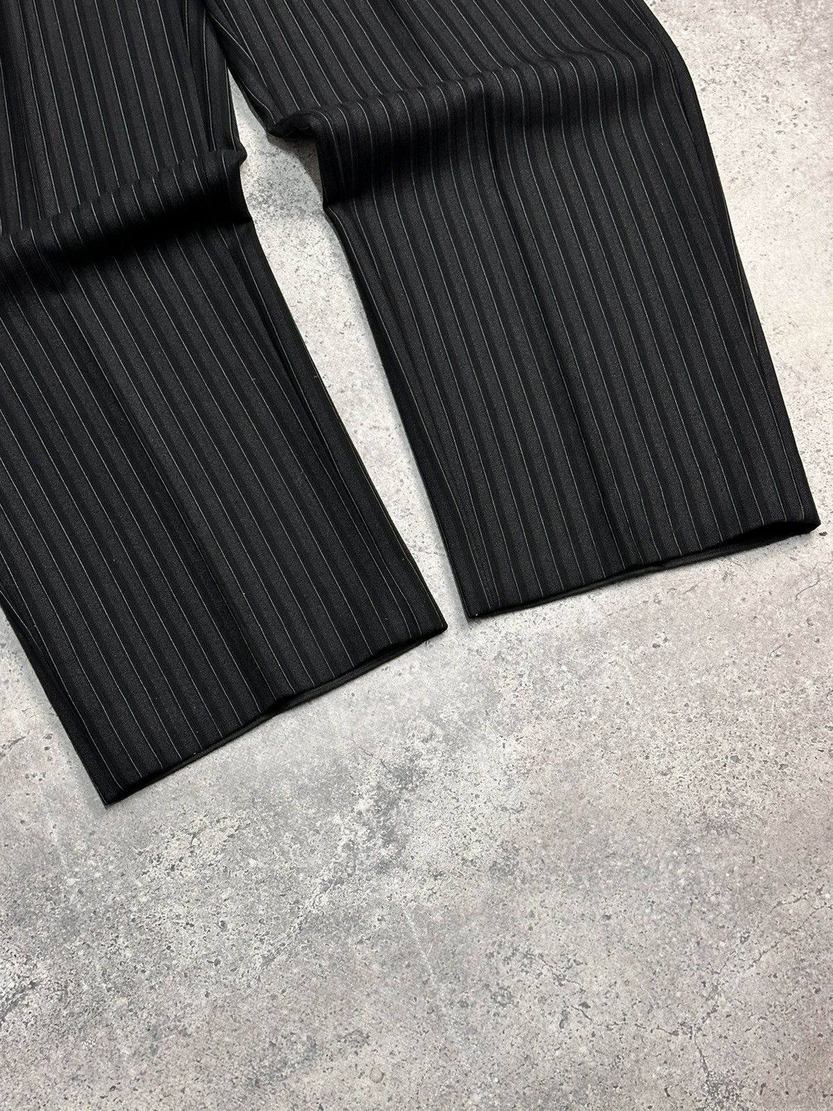 Marithe + Francois Girbaud Military 80s France Pleated Black Pants Avantgarde Style Size US 34 / EU 50 - 5 Thumbnail