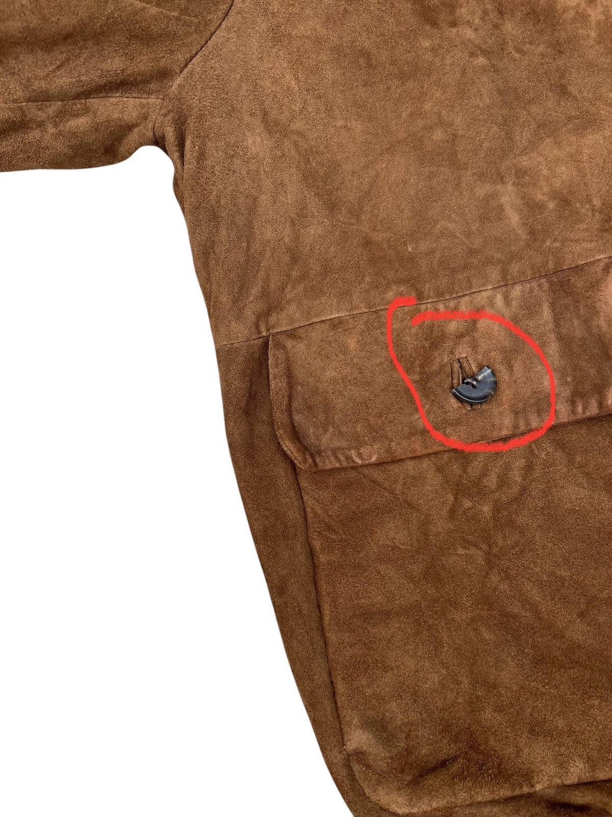 Beams Plus Quttrocchi X Beams Stains Patina Suede Leather Jacket Size US M / EU 48-50 / 2 - 8 Thumbnail