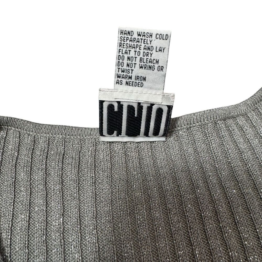 Other Vintage Clio Silk Knit Sparkle Long Sleeve Cardigan Size M Size M / US 6-8 / IT 42-44 - 8 Thumbnail