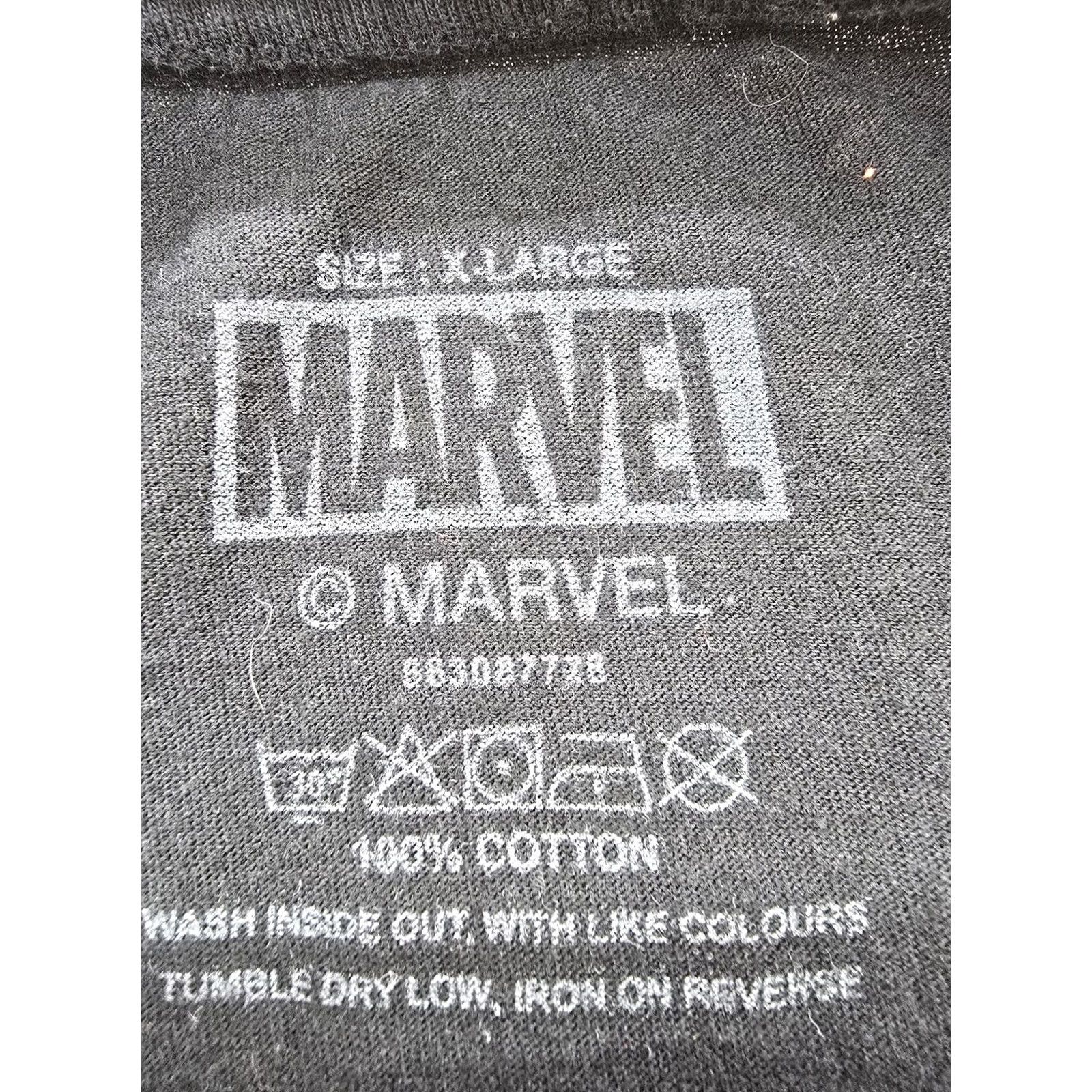Vintage Marvel Black Graphic Crewneck T-Shirt X-Large Men's 100% Cotton Size US XL / EU 56 / 4 - 4 Thumbnail