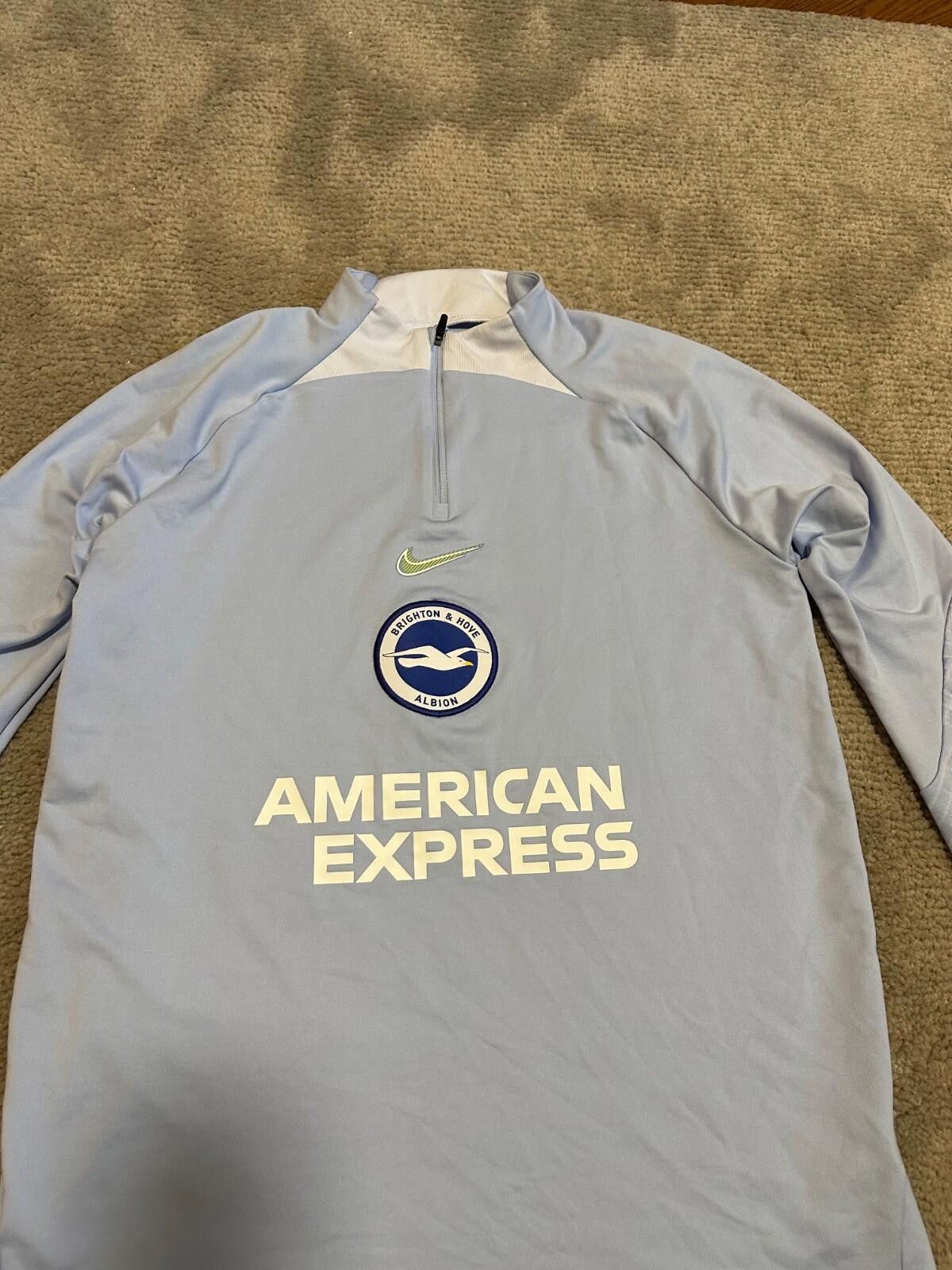 Nike Nike Brighton 2022-23 Football Soccer Drill Top 1/4 Zip Sz L Size US L / EU 52-54 / 3 - 3 Thumbnail