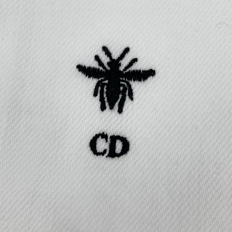 Dior Dior White logo bee embroidery cotton denim jacket 2503-Nex Size XS / US 0-2 / IT 36-38 - 6 Thumbnail