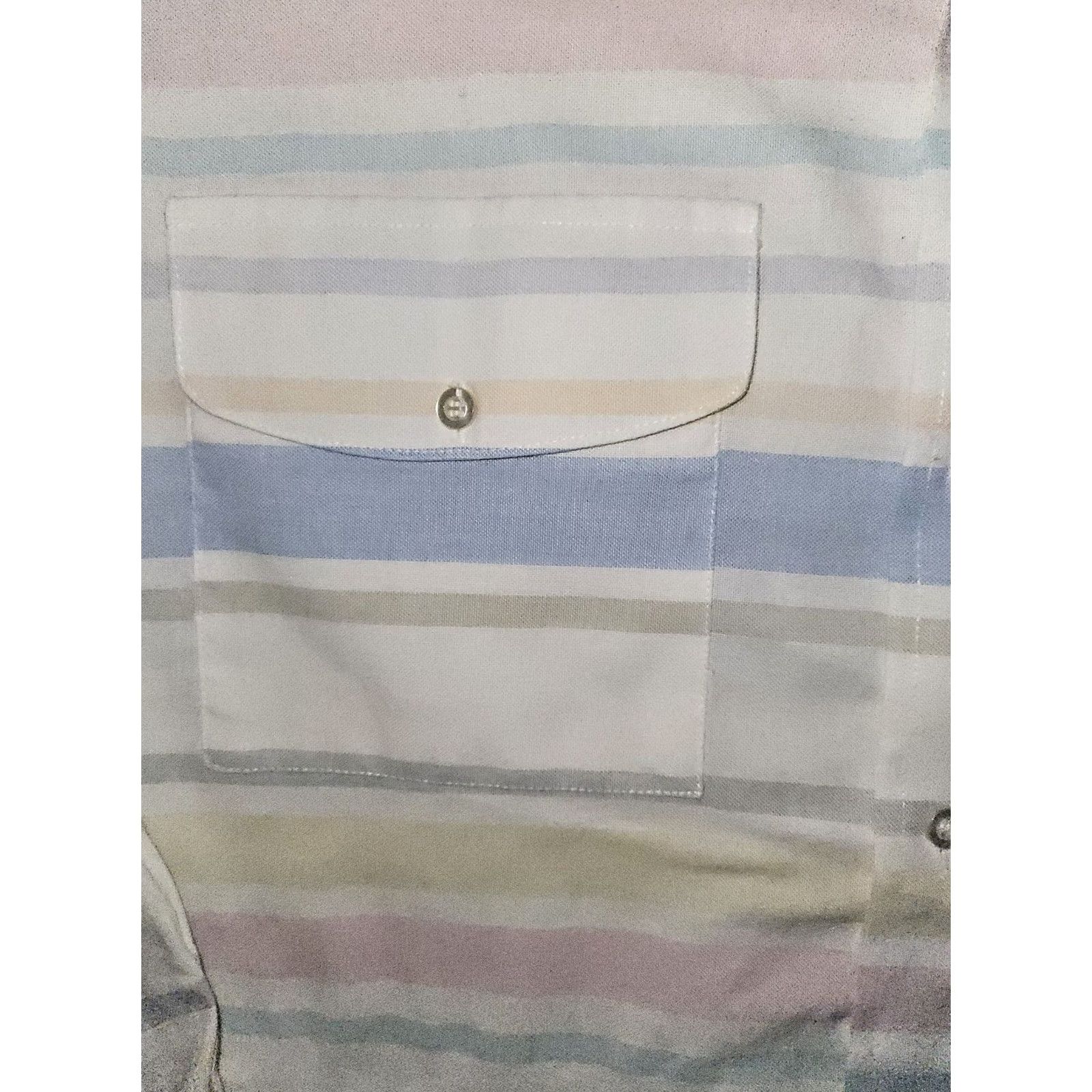 Vintage VINTAGE Ruddock Bros Shirt Men's XL White Tail Striped USA Button Up Size US L / EU 52-54 / 3 - 6 Thumbnail