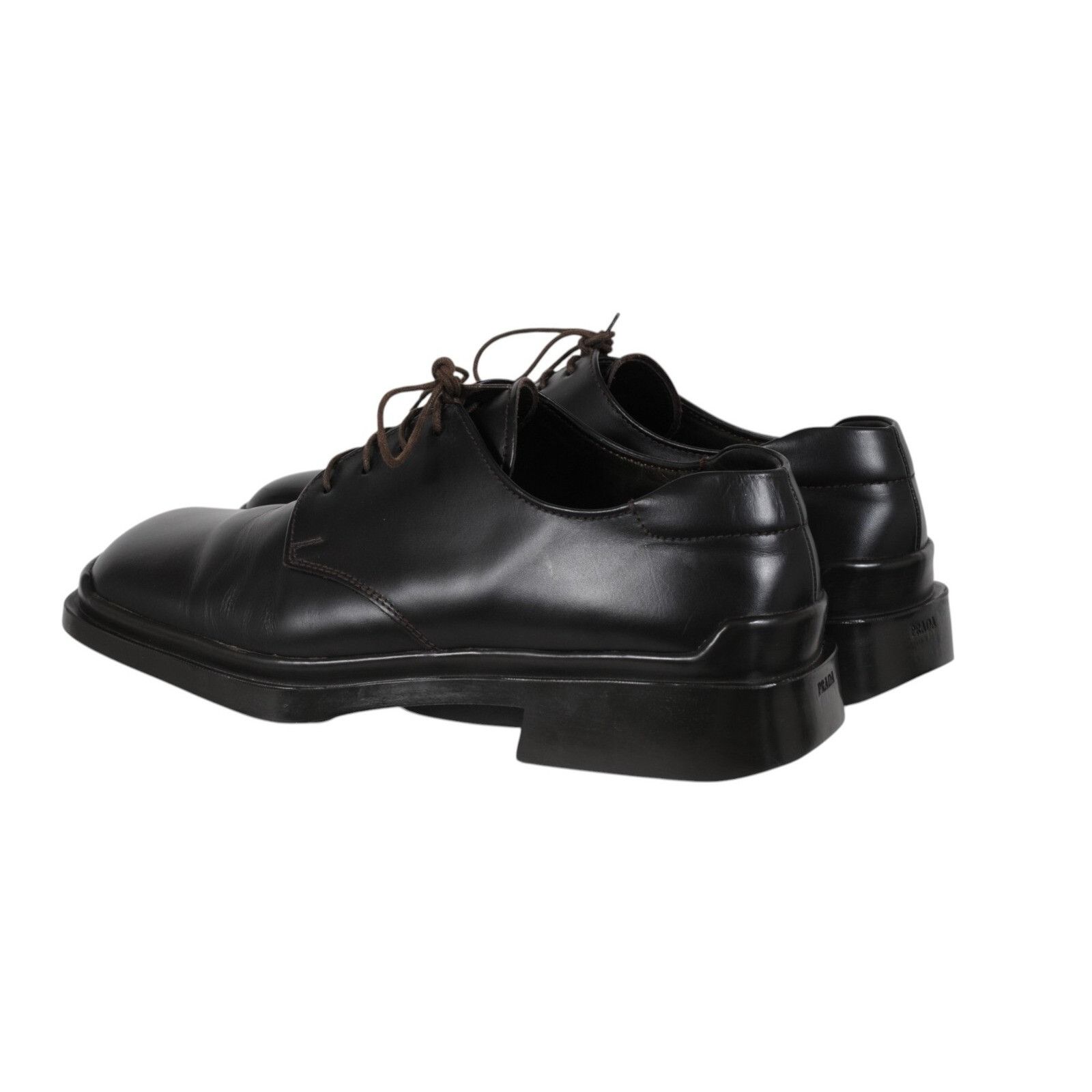 Prada Prada AW99 Vtg Square Toe Lace Up 11 UK 10 Dark Brown Leathe Size US 11 / EU 44 - 5 Thumbnail