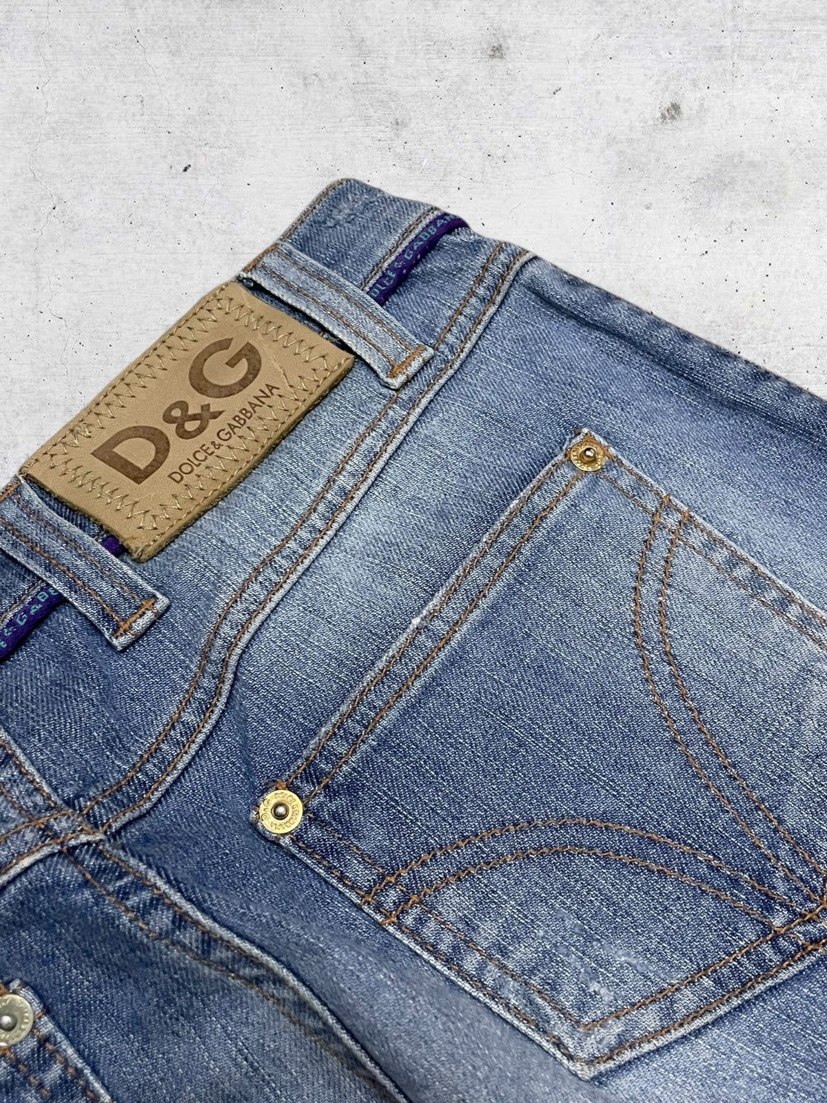 Dolce & Gabbana VINTAGE DOLCE & GABBANA DESIGNER 90S RARE FLARED BLUE WASHED Size US 28 / EU 44 - 18 Thumbnail
