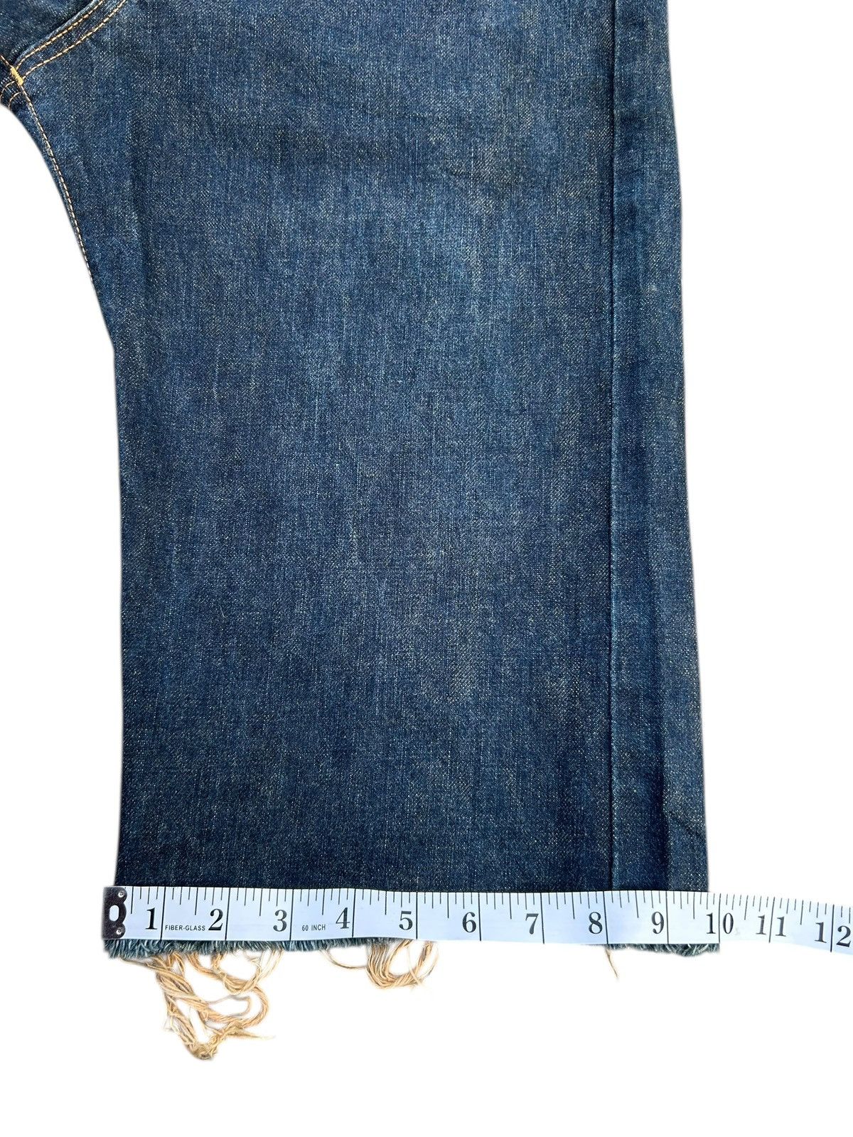Kapital Vintage Edwin Selvedge Baggy Distressed Short Denim Jeans Size US 29 - 17 Thumbnail