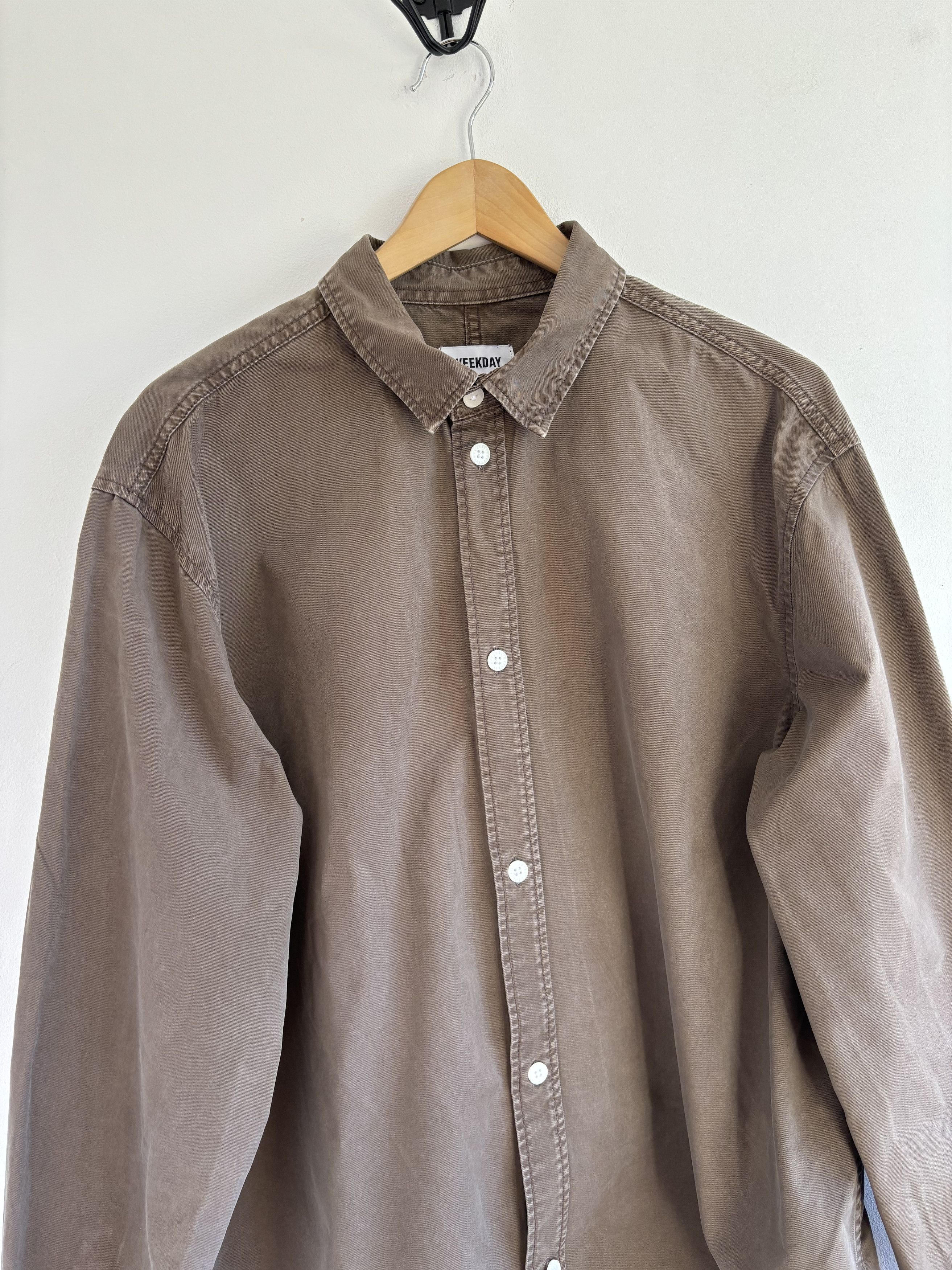 Weekday Weekday Carlo Sunbleached Shirt Size US M / EU 48-50 / 2 - 5 Thumbnail
