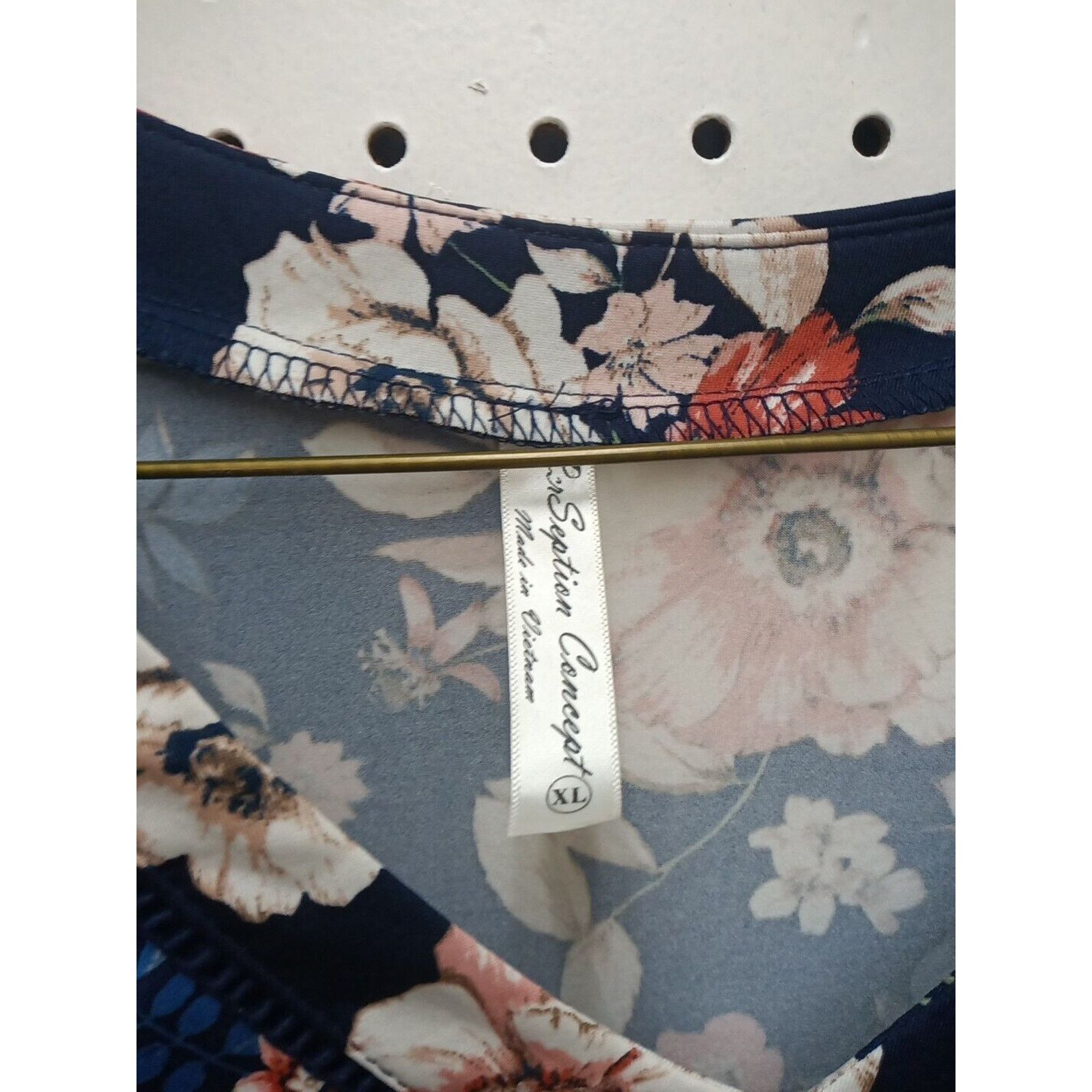 Other PerSeption Plus Size 1X Blouse Floral Multicolored Blouse Size XL / US 12-14 / IT 48-50 - 4 Thumbnail