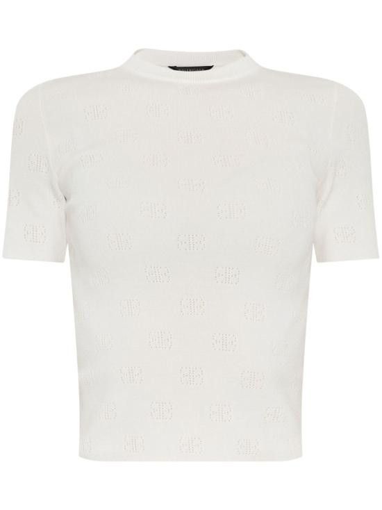 Balenciaga BALENCIAGA Women Sweater 793612 T52159000 White Size M / US 6-8 / IT 42-44 - 1 Thumbnail