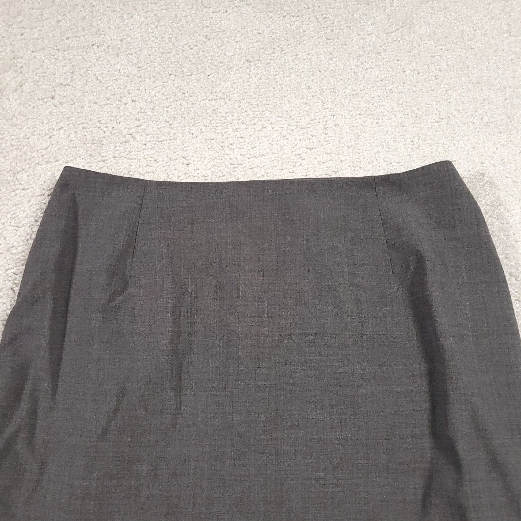 Vintage Bitten By Sarah Jessica Parker Pencil Skirt Women's 2 Gray Wool Blend Zip Size 26" / US 2 / IT 38 - 3 Thumbnail
