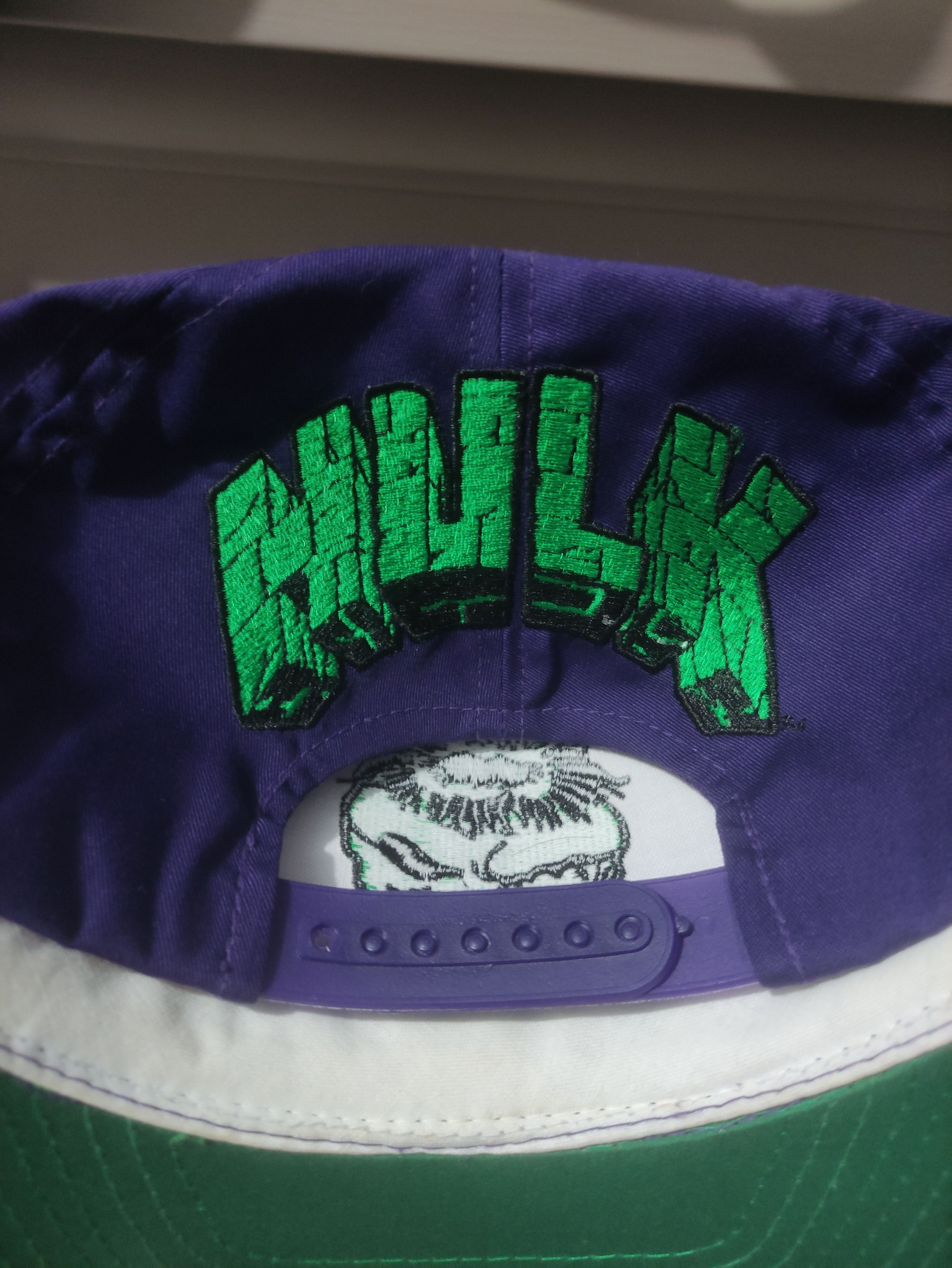 Marvel Comics 90s Vintage Hulk Blockhead American Needle Marvel Comics Size ONE SIZE - 4 Thumbnail