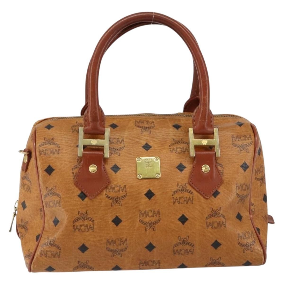 MCM MCM Visetos logogramme Handbag Canvas and Leather Size ONE SIZE - 1 Thumbnail