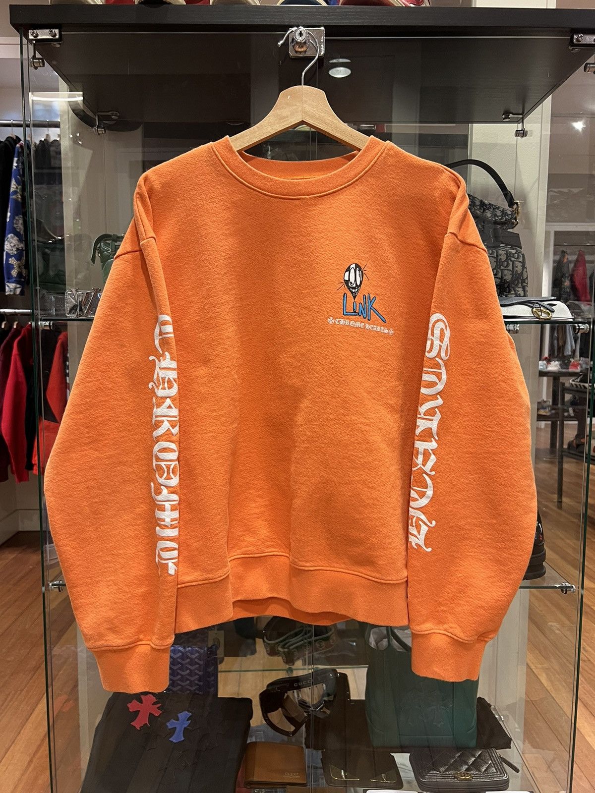 Chrome Hearts Chrome Hearts Matty Boy ‘Link’ Crewneck Sweatshirt Orange Size US XL / EU 56 / 4 - 4 Thumbnail