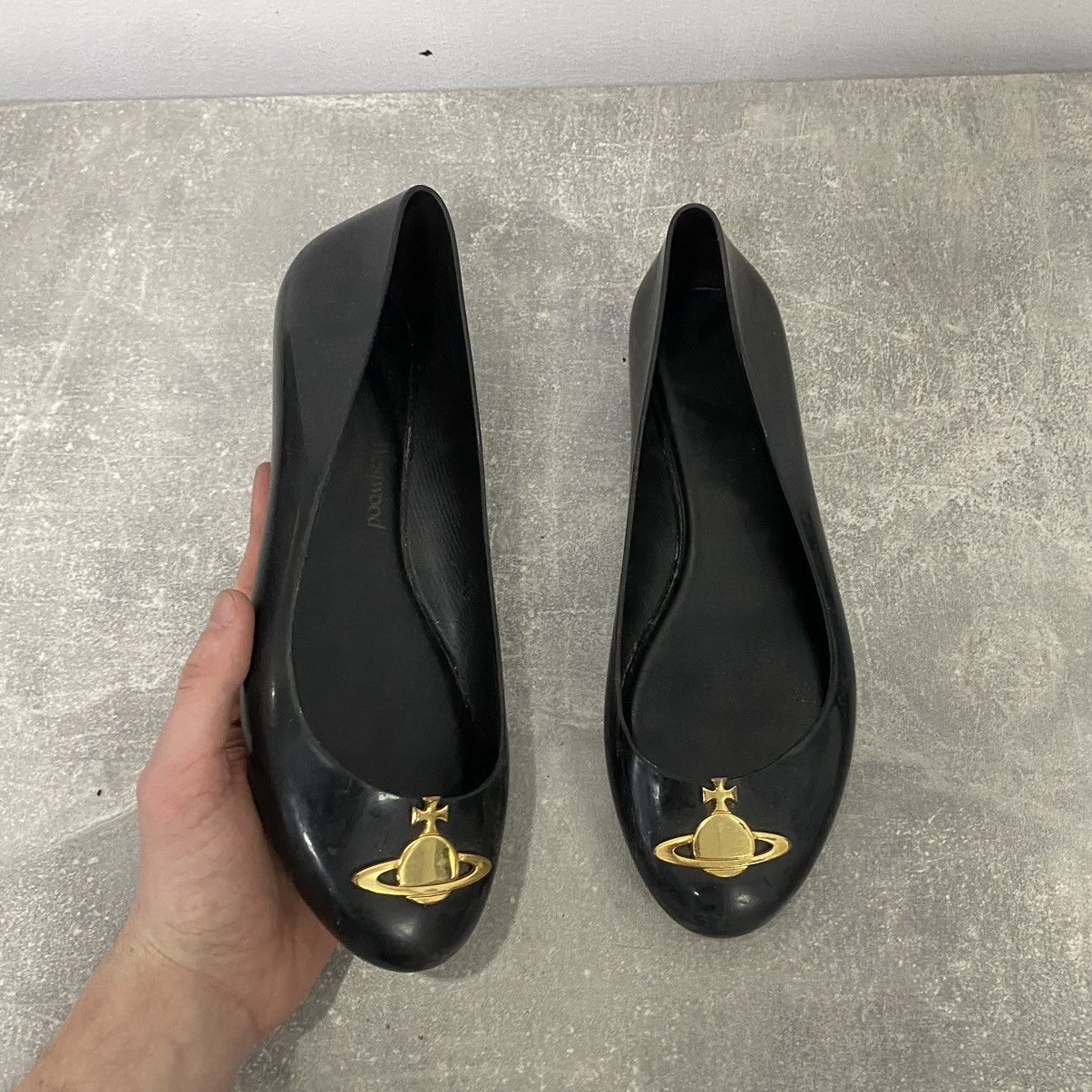 Melissa × Vivienne Westwood Vintage Vivienne Westwood Melissa Flats Anglomania Balet Size US 10.5 / IT 40.5 - 1 Thumbnail