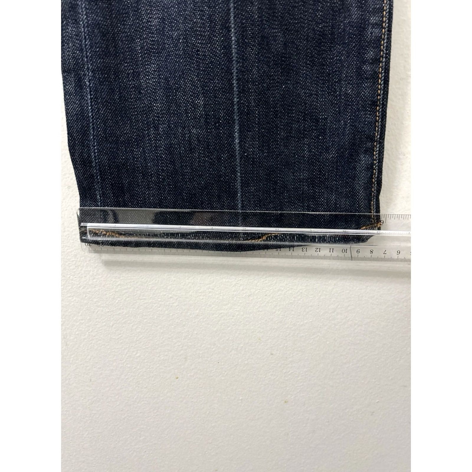 7 For All Mankind VTG 7 For All Mankind Flare Jeans Womens 31x30 Dark Wash Made In USA YKK Denim Size 24" / US 00 / IT 34 - 6 Thumbnail