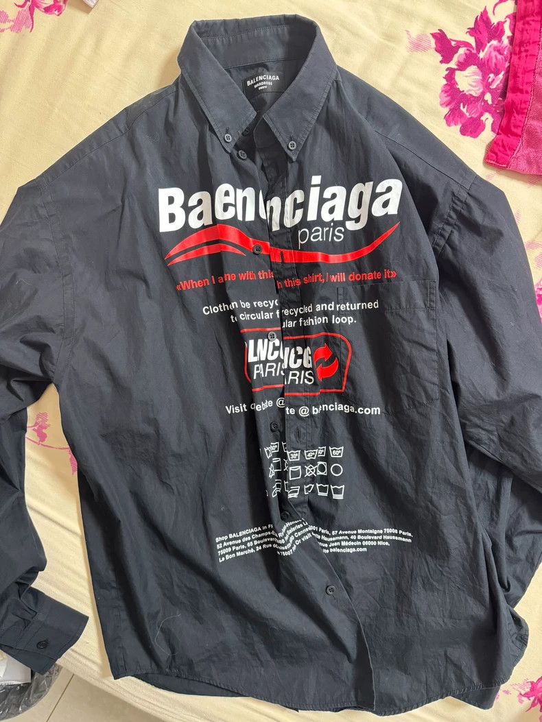 Balenciaga Balenciaga Coca-Cola Graphic Long Sleeve Shirt - dmc Size US XS / EU 42 / 0 - 1 Thumbnail
