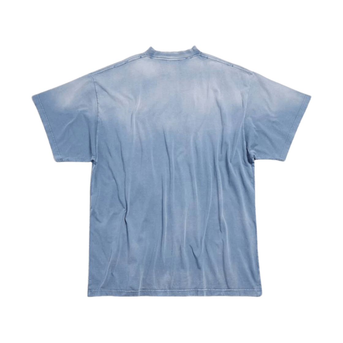 Balenciaga o1bcso1str0226 Paris Moon T-Shirt Oversized In Blue Size US M / EU 48-50 / 2 - 2 Thumbnail