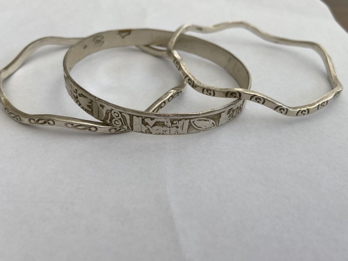 Other .925 sterling silver 3 pieces bracelets. Size ONE SIZE - 2 Thumbnail