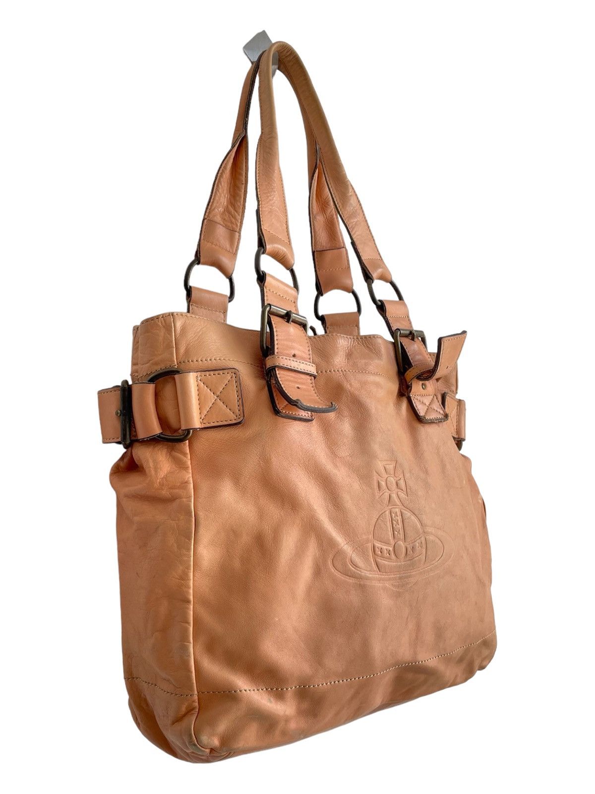 Genuine Leather × Seditionaries × Vivienne Westwood OG Vivienne Westwood Orb Logo Embossed Leather Shoulder Bag Size ONE SIZE - 4 Thumbnail