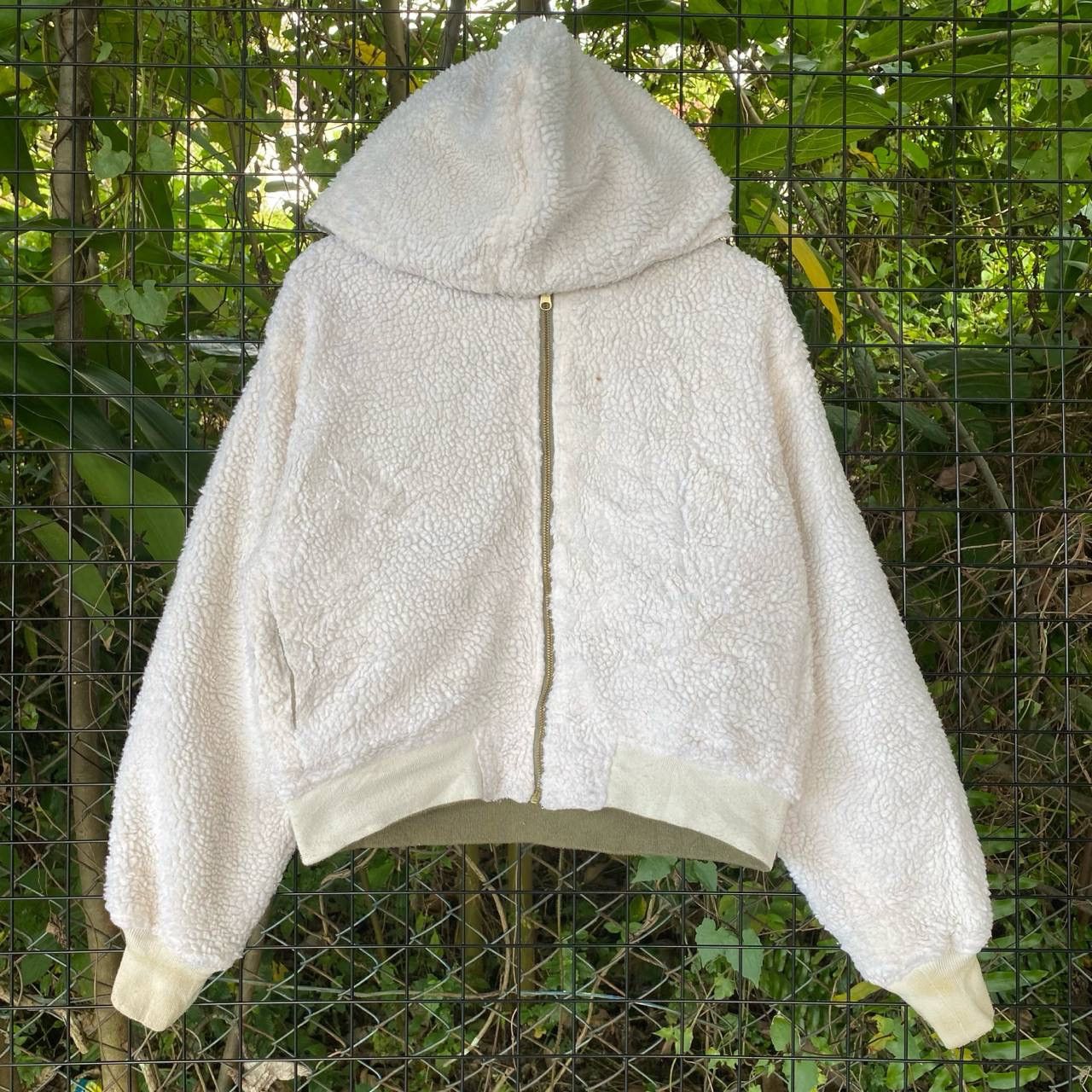 Japanese Brand × Vintage Vtg Earth M&E Sherpa Riversible Hoodie Zipper Jacket Size M / US 6-8 / IT 42-44 - 2 Thumbnail