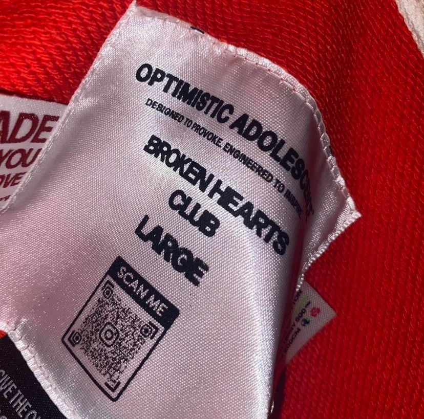 Other 2023 Optimistic Adolescence Broken Hearts Club Sweater Size US L / EU 52-54 / 3 - 4 Thumbnail