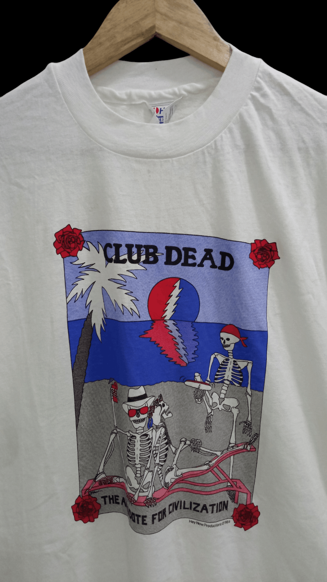Band Tees × Vintage 🔥🔥Vintage 80s Grateful Dead Club Dead T-Shirt Size US XL / EU 56 / 4 - 8 Thumbnail