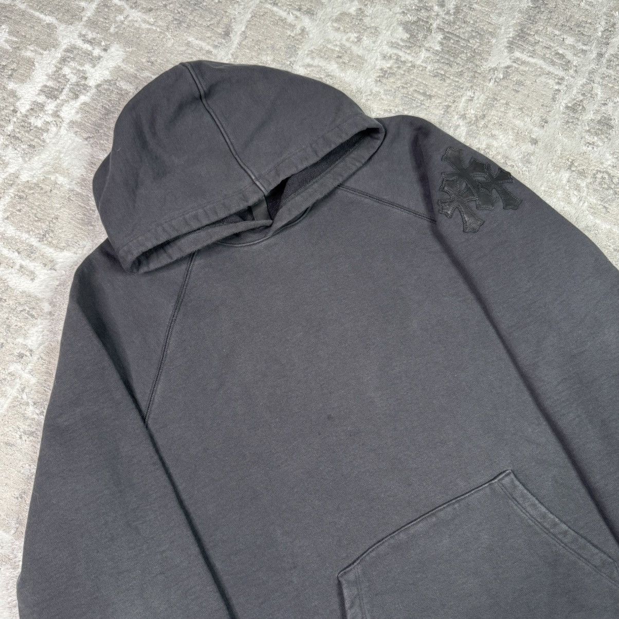 Chrome Hearts Paper jam leather triple cross pullover hoodie Size US XXL / EU 58 / 5 - 5 Thumbnail