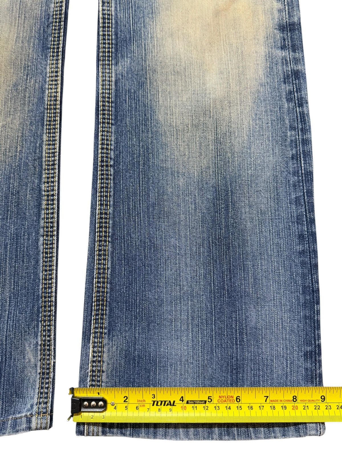 Edwin Vintage 90s Edwin XV Buckle Mud Wash Faded Wide Leg Baggy Size US 29 - 16 Thumbnail
