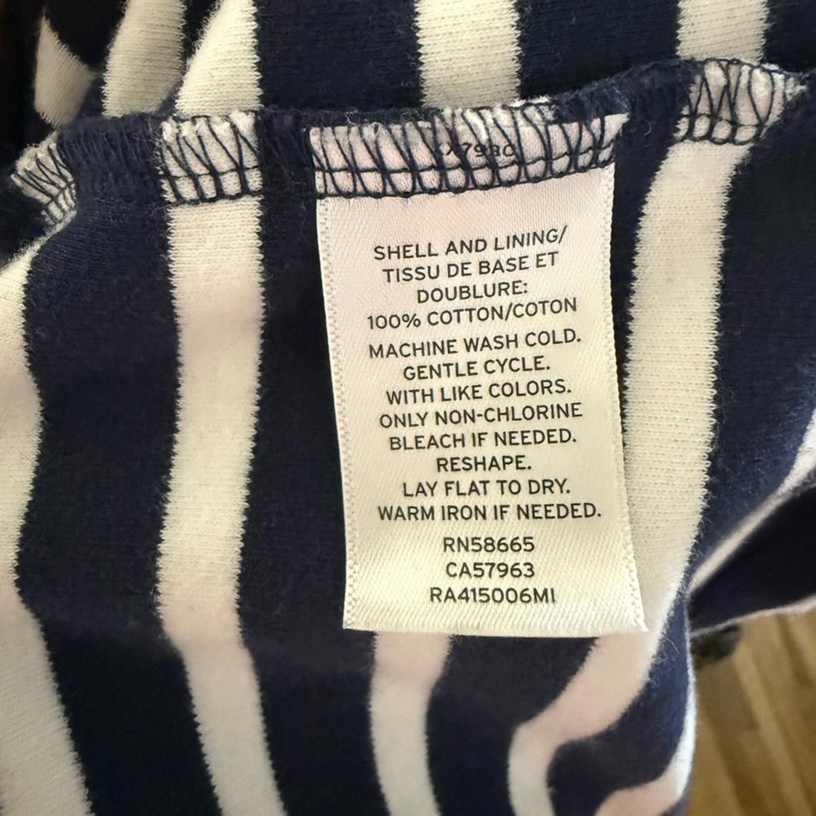 Other Rachel Parcell Stripe Bubble Sleeve Dress Size L Navy White Size L / US 10 / IT 46 - 5 Thumbnail