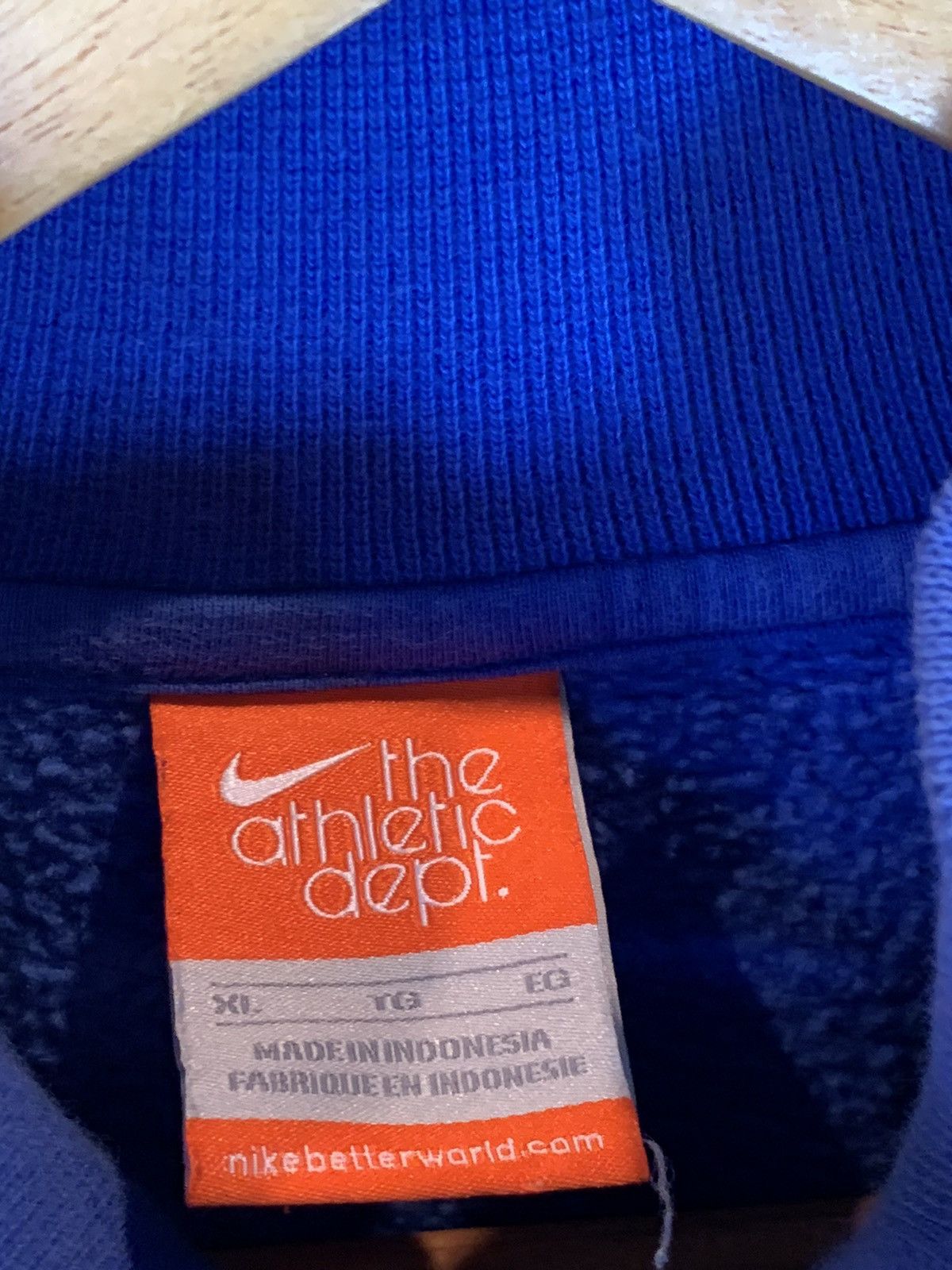 Designer × Nike × Vintage RARE Vintage Nike The Athletic Dept. Half-Zip Swoosh Jacket Size US XL / EU 56 / 4 - 7 Thumbnail