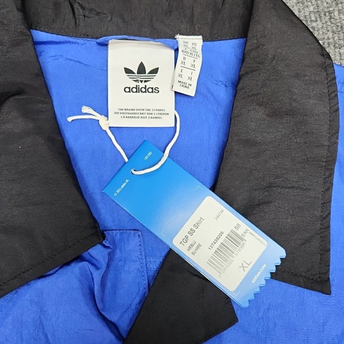 Adidas Adidas Originals Bowling Shirt Men XL Blue Black XTGP Snap Button NWT Size US XL / EU 56 / 4 - 4 Thumbnail