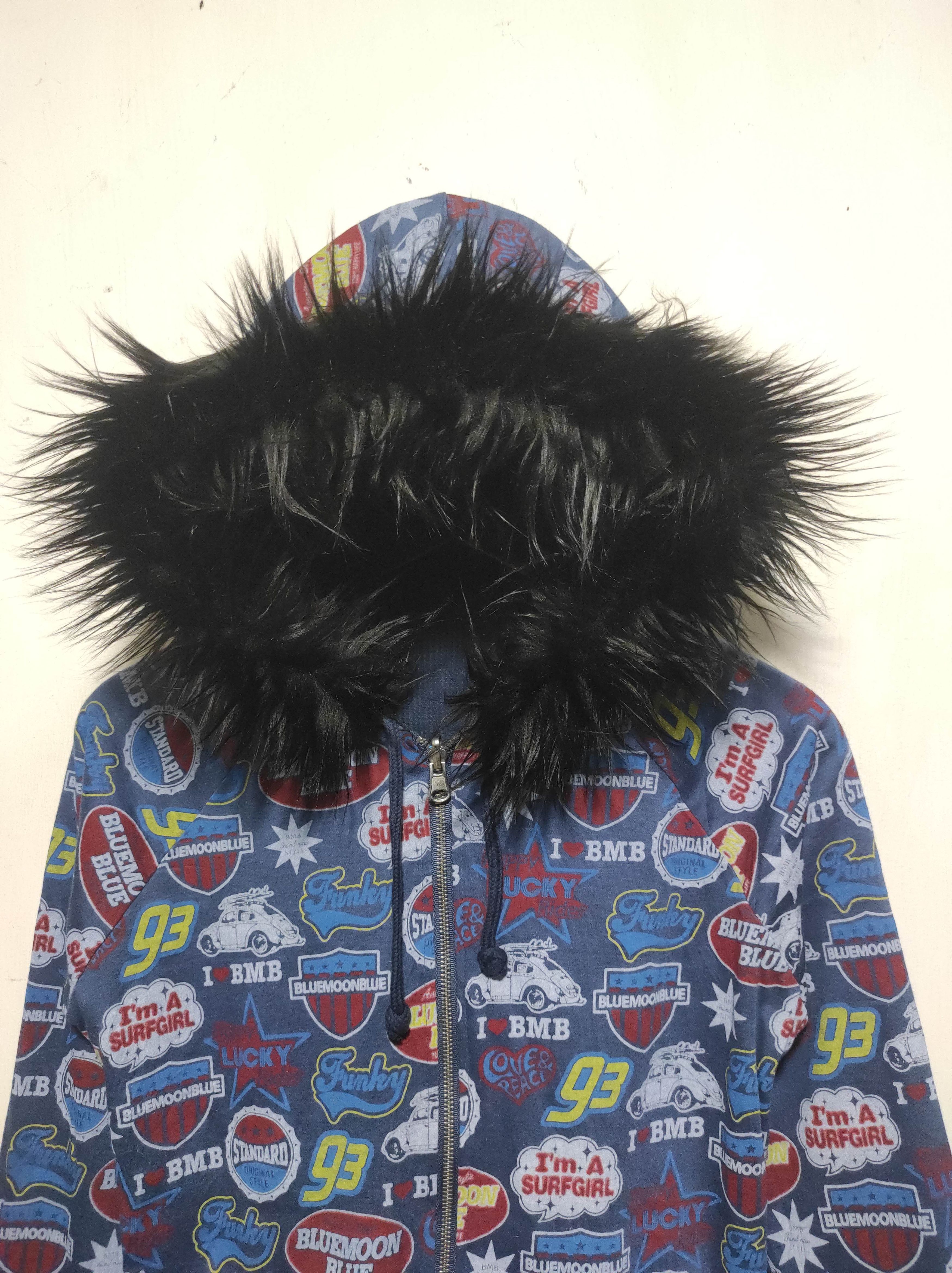 If Six Was Nine Blue Moon Blue Reversible Zip Fur Hoodie LGB style Size US XS / EU 42 / 0 - 4 Thumbnail