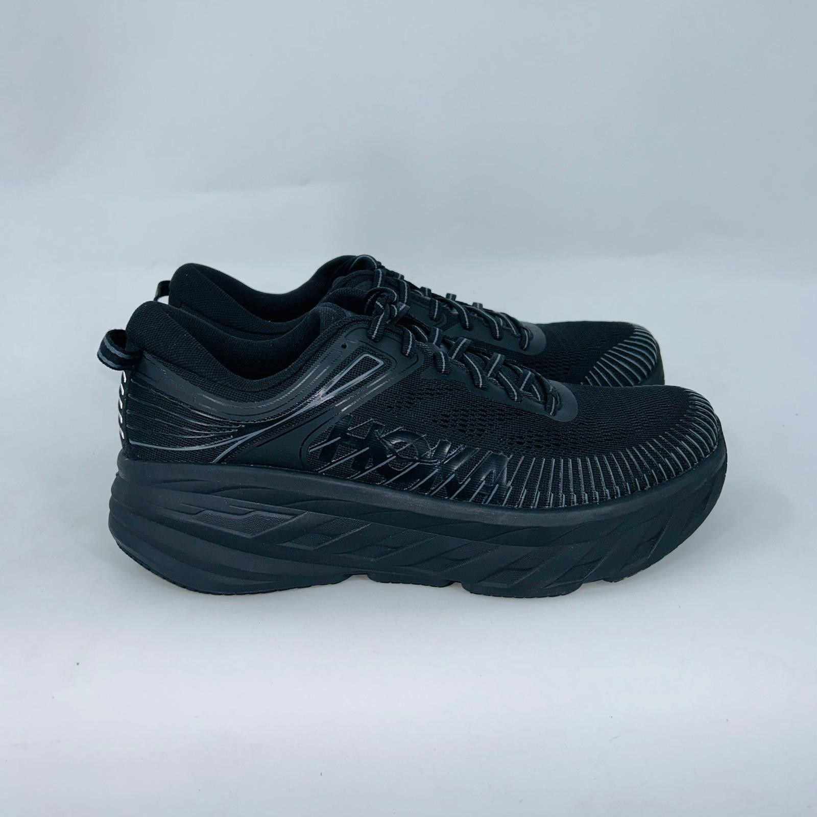 Hoka HOKA MENS BONDI 7 BLACK MESH PLUSH RUNNING SHOES SIZE 8.5D Size US 8.5 / IT 38.5 - 1 Thumbnail