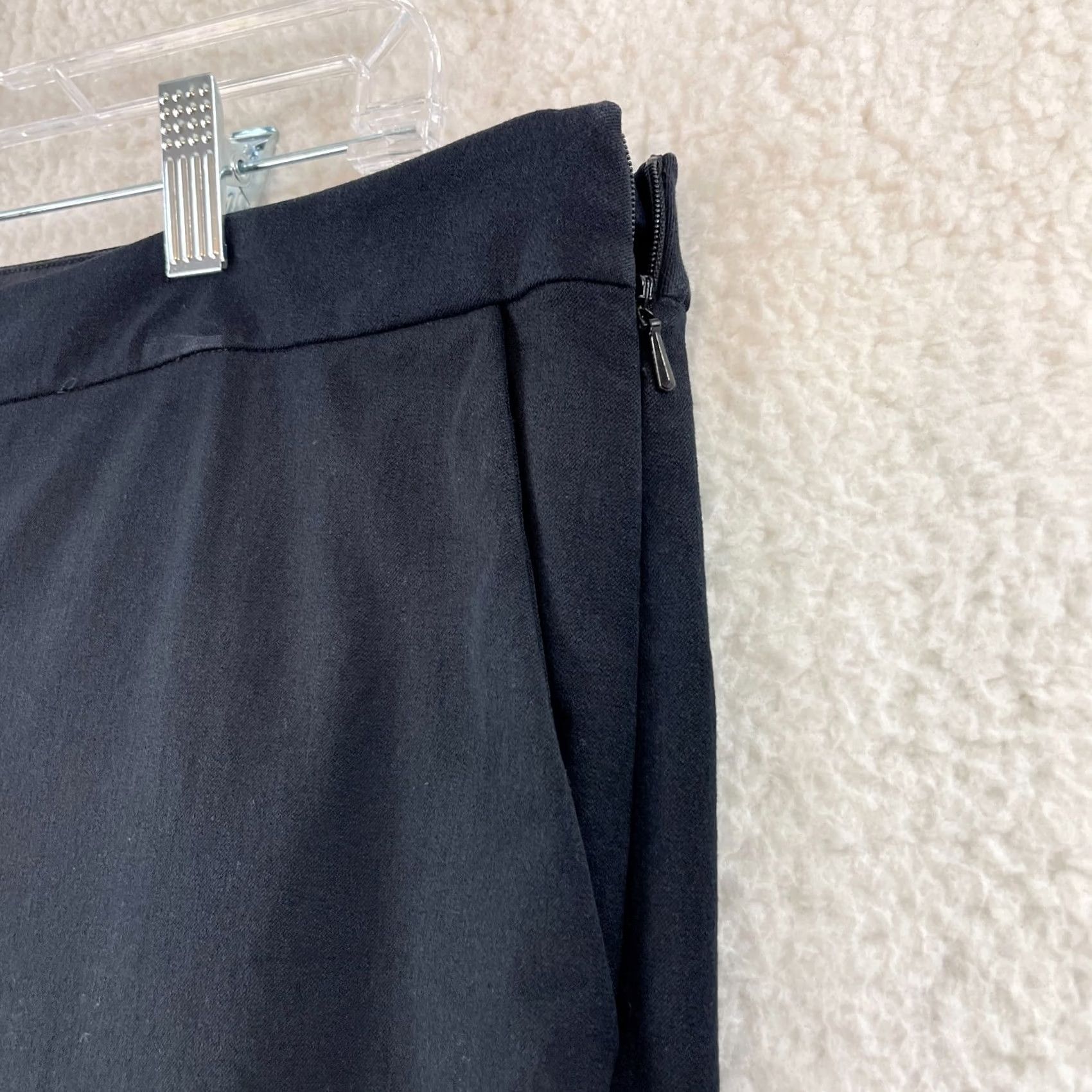 Eileen Fisher Eileen Fisher Black Organic Cotton Crop Pants Women Large Skinny Casual Cropped Slim Fit Seasonal Fall Winter Spring Summer Size 36" / US 14 / IT 50 - 5 Thumbnail