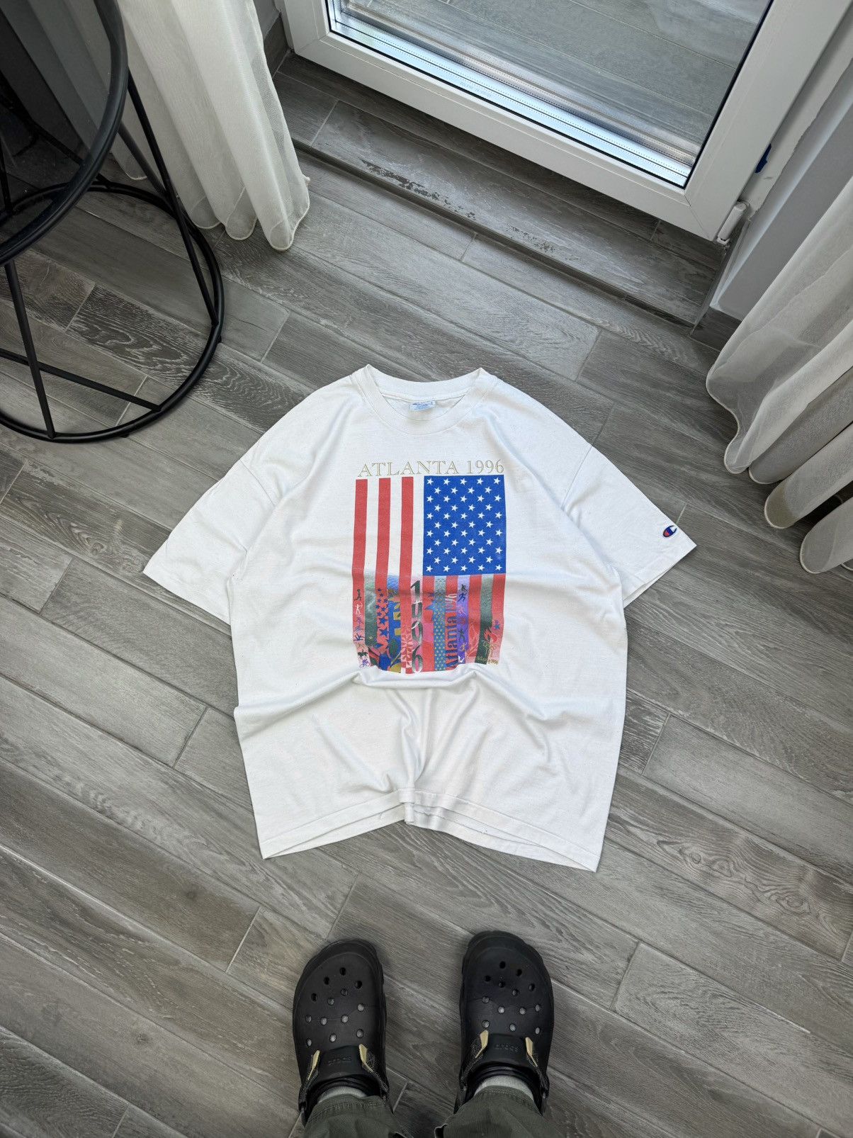 Champion Vintage 1996 Atlanta Olympic Games Champion T Shirt Tee Size US XL / EU 56 / 4 - 1 Thumbnail