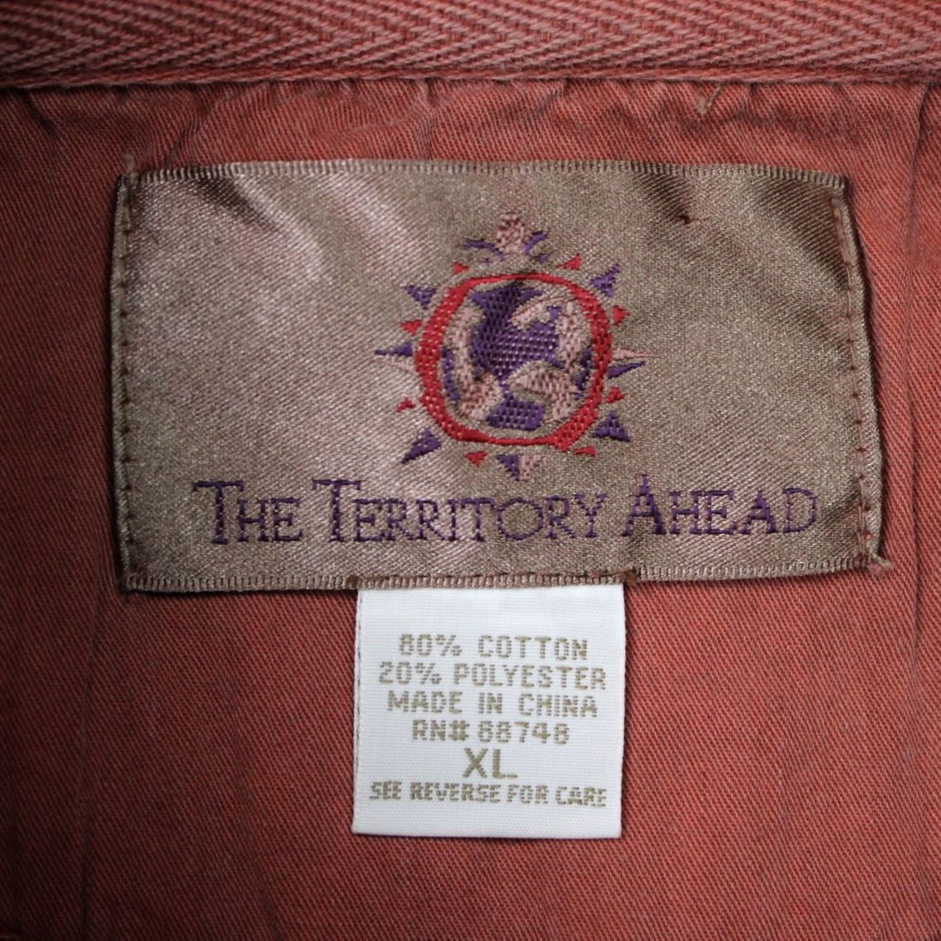 The Territory Ahead Territory Ahead Shirt Mens XL Red Quilted Cotton/Poly Elbow Pads Long Sleeve Size US XL / EU 56 / 4 - 7 Thumbnail