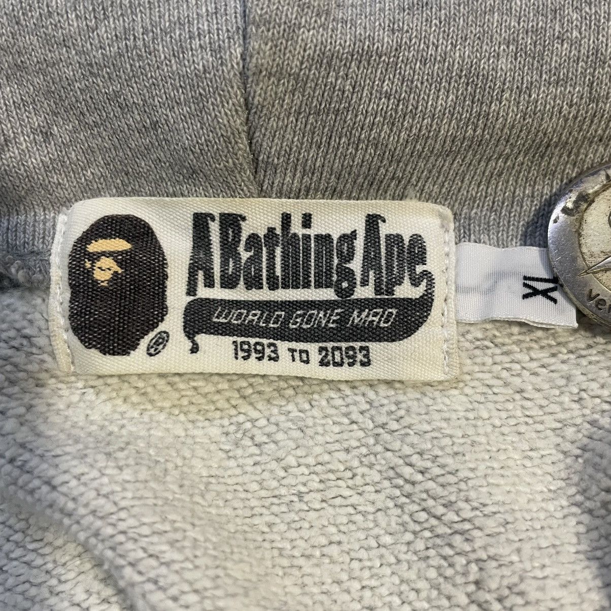 Bape Bape grey half camo shark hoodie Size US XL / EU 56 / 4 - 4 Thumbnail