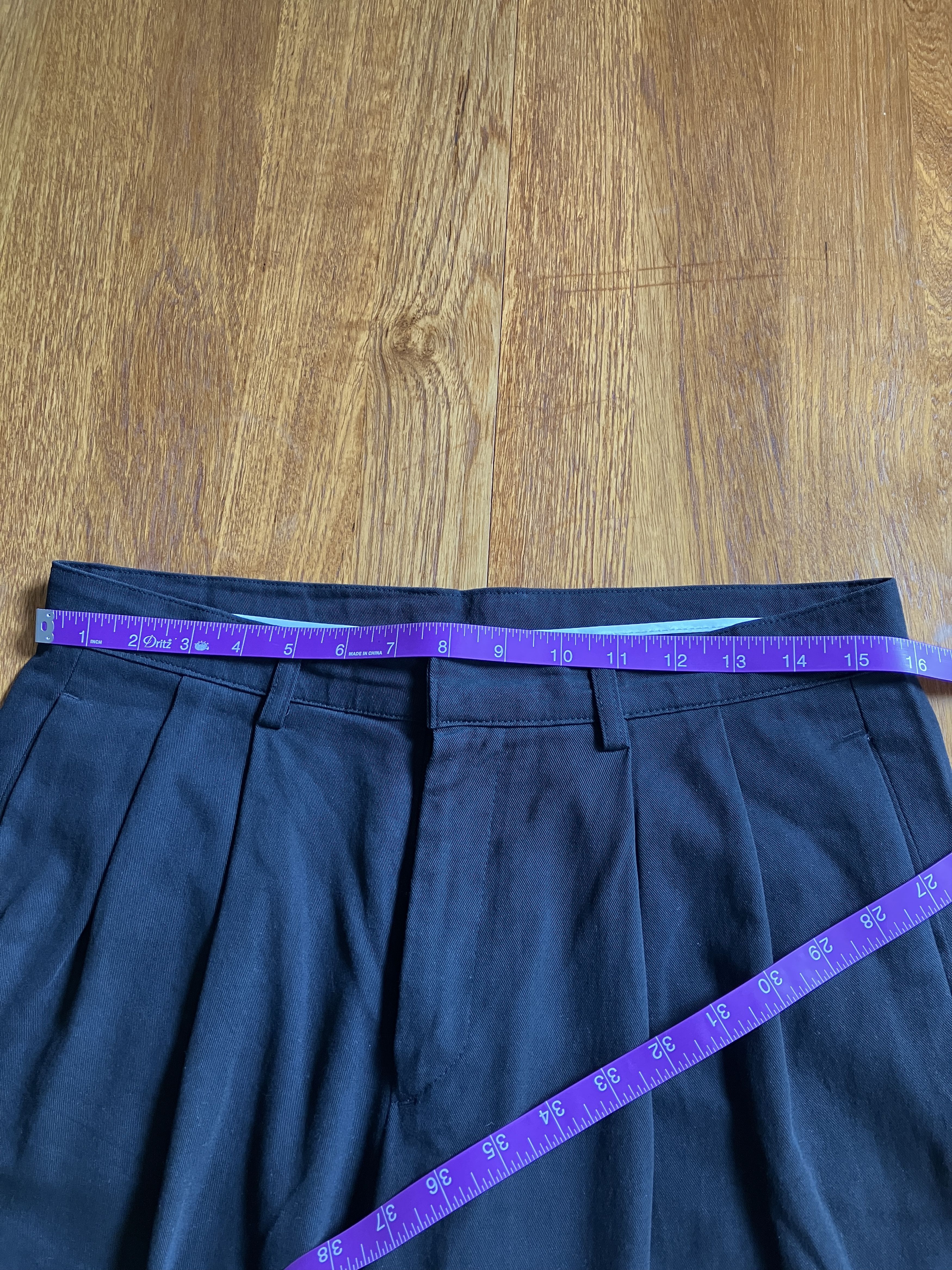 Olive Olive Pleated Cropped Trousers Size US 30 / EU 46 - 5 Thumbnail