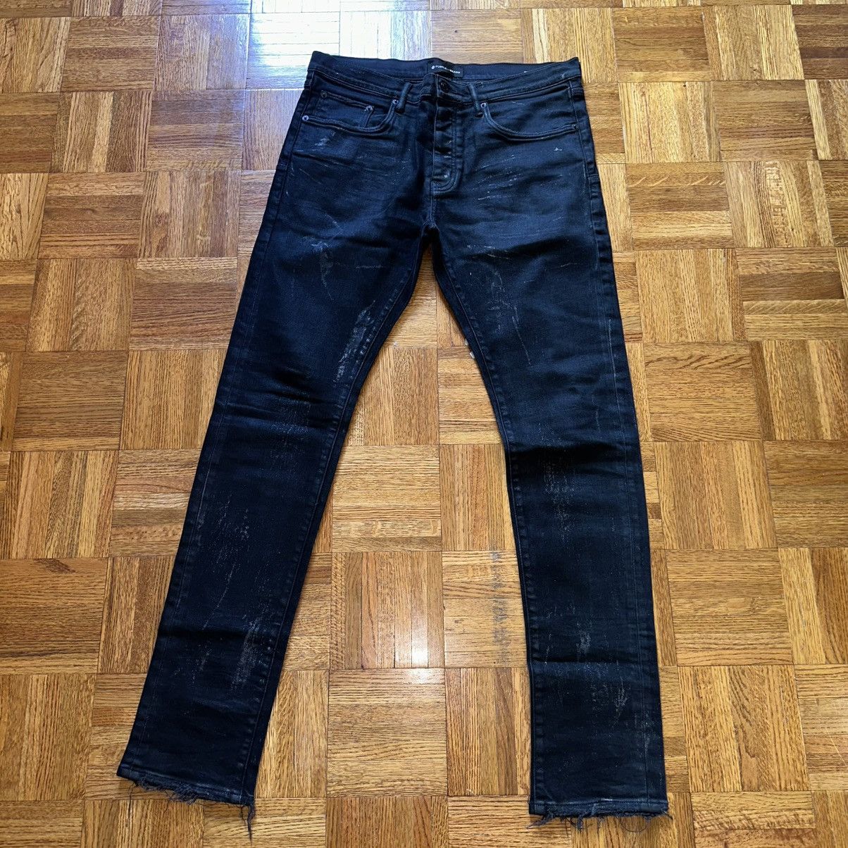 Purple Brand Purple Brand Jeans Black Light Metallic finish sz 34 Size US 34 / EU 50 - 1 Thumbnail