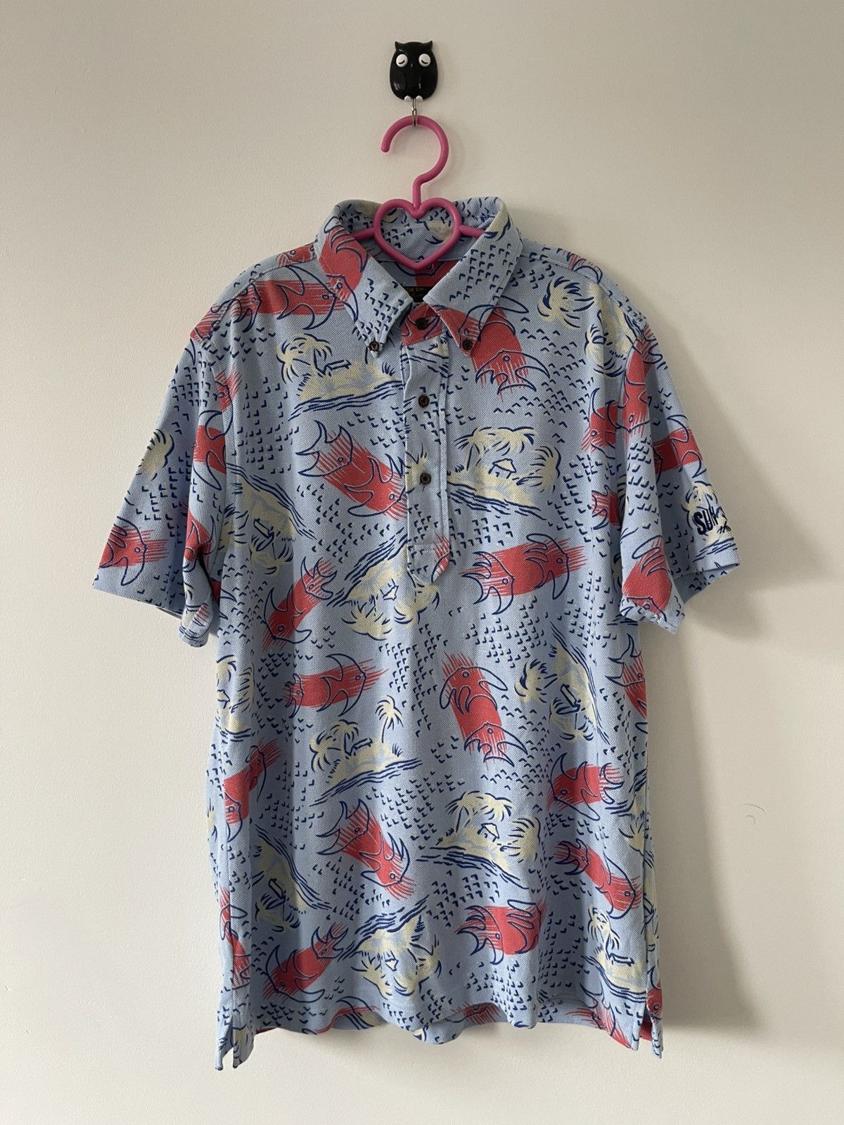 Sun Surf Rare Vintage SUN SURF Toyo Enterprise All Over Print Polo Size US L / EU 52-54 / 3 - 1 Thumbnail