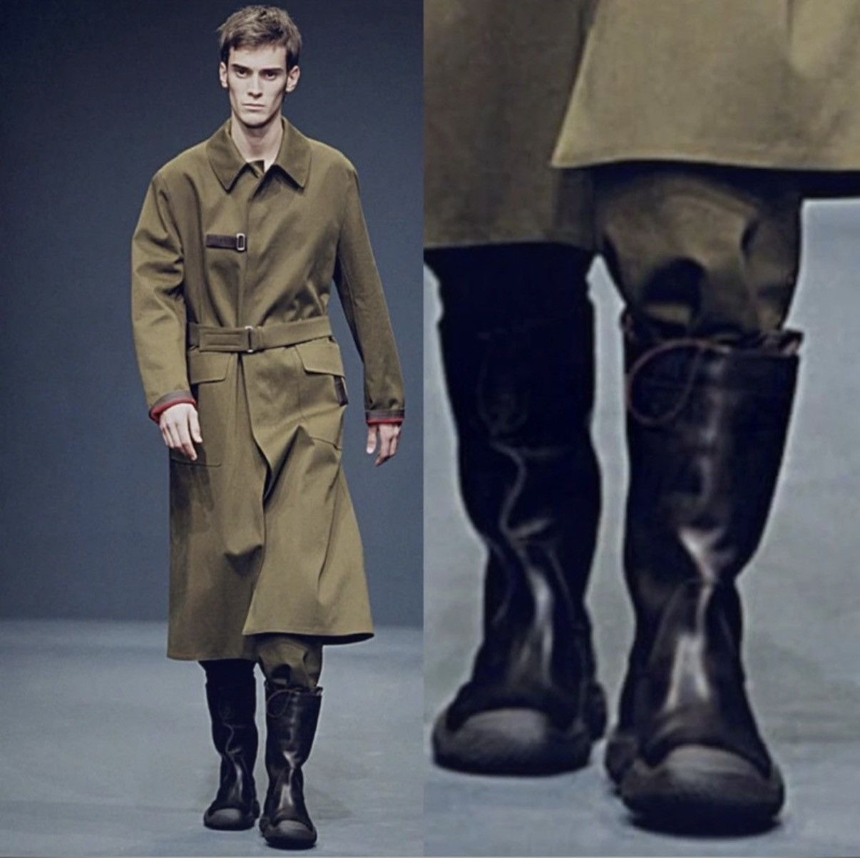 Prada Prada AW99 Runway Leather High Boots Size US 9 / EU 42 - 2 Thumbnail